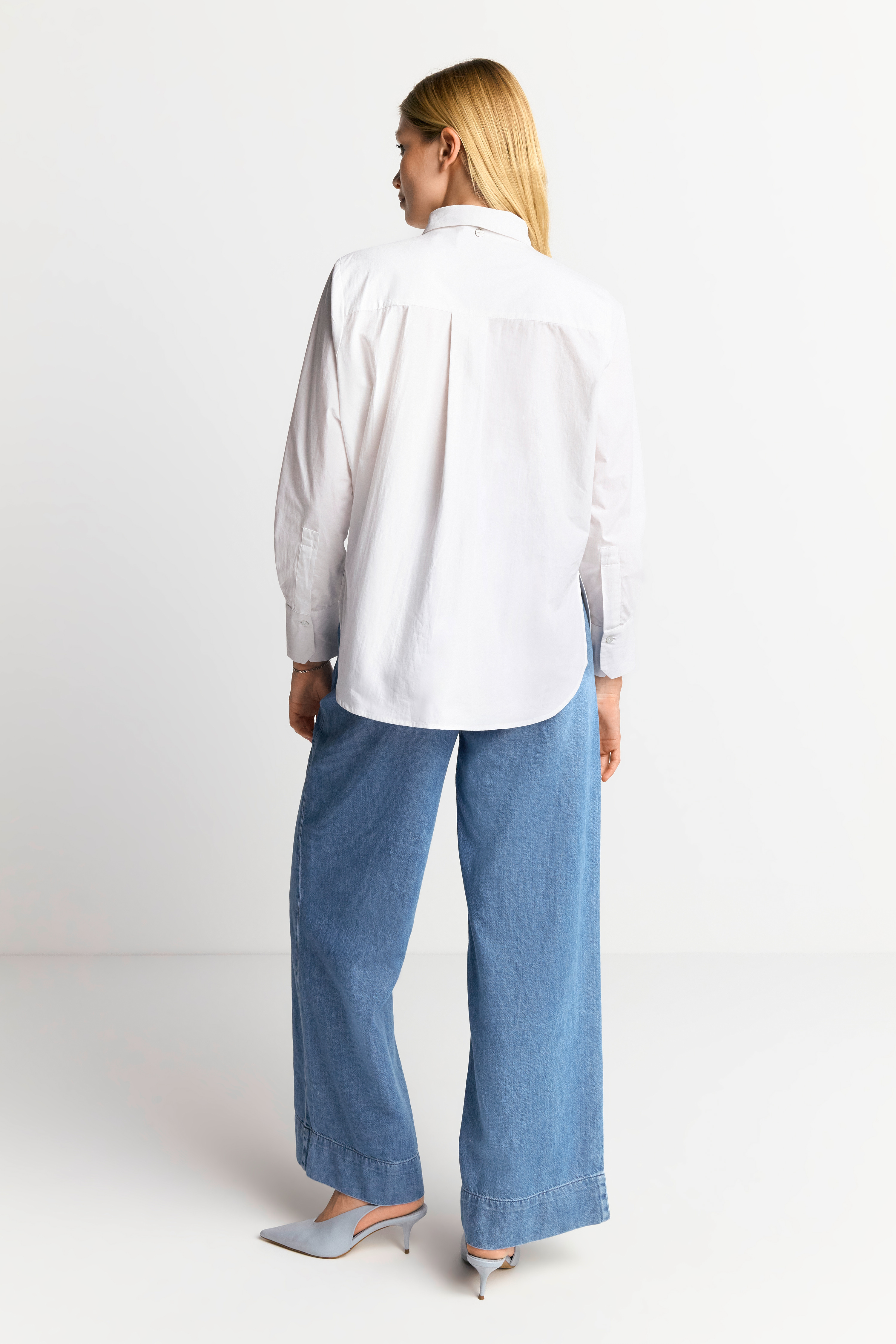 Cotton blouse with bow organic