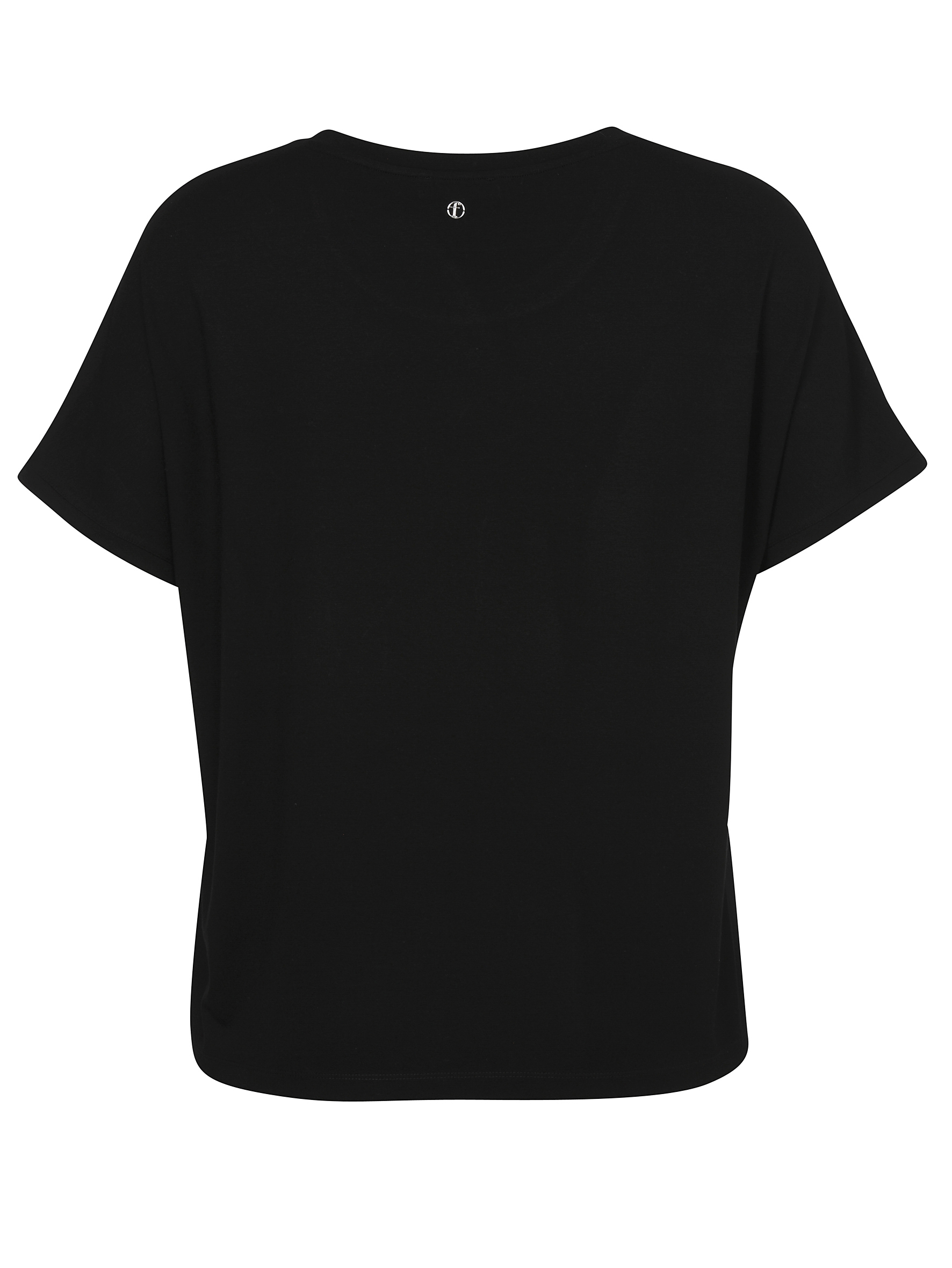 Bluse Rundhals ohne Arm Druck