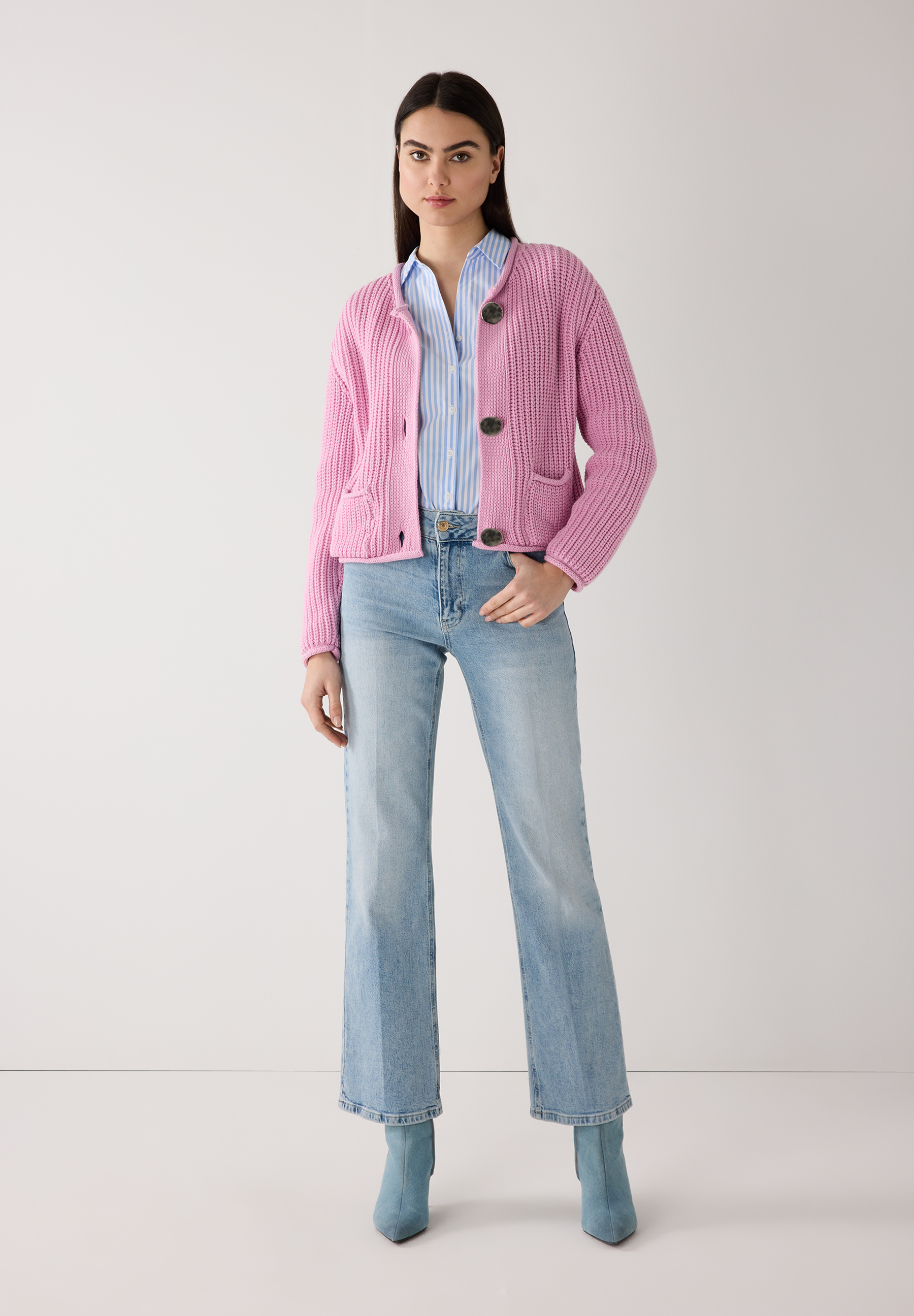 gestreifte Hemdbluse