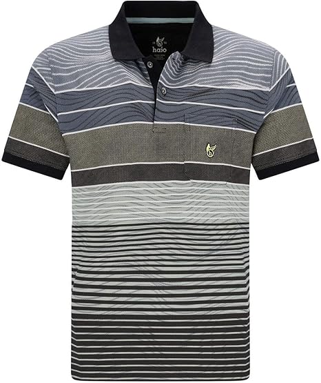 Print gestreift H Poloshirt Stay Fr