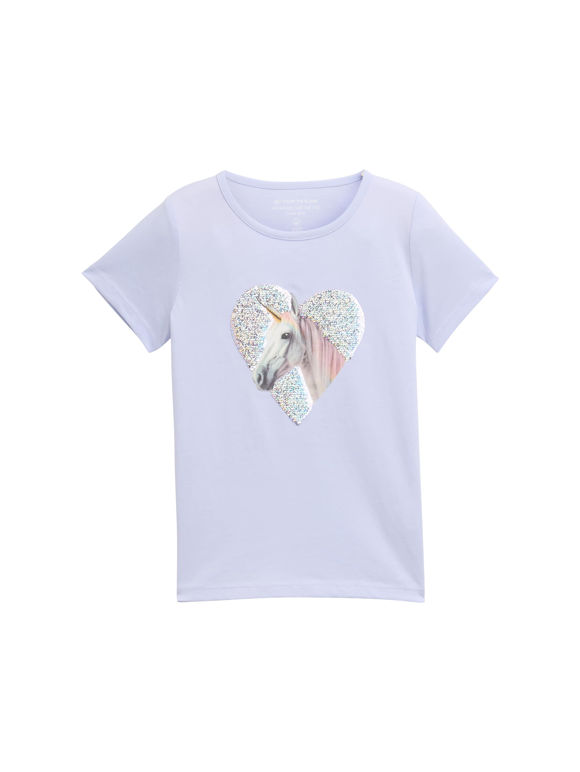 T-Shirt mit Wendepailletten
