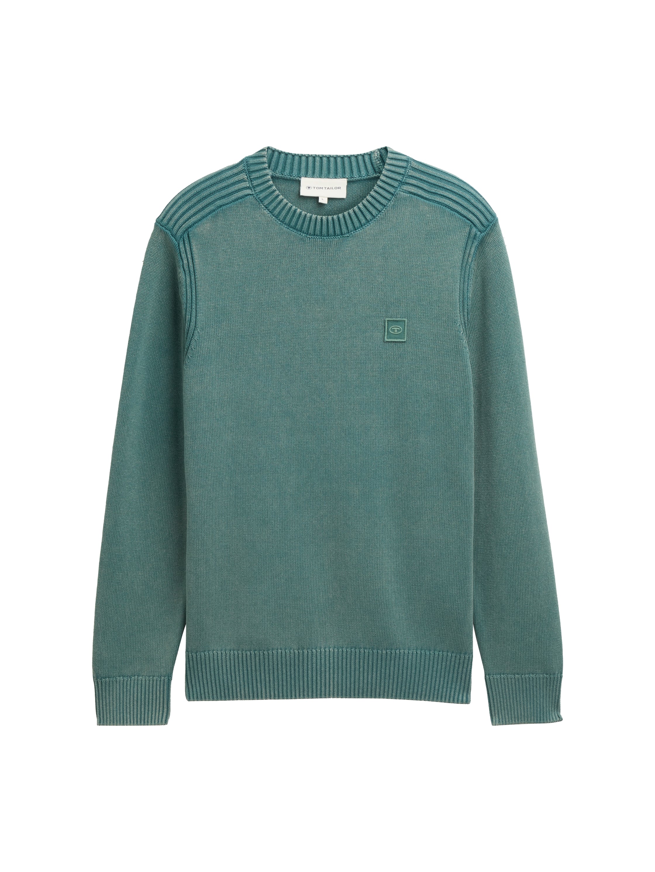 Strickpullover im Washed-Look aus Baumwolle