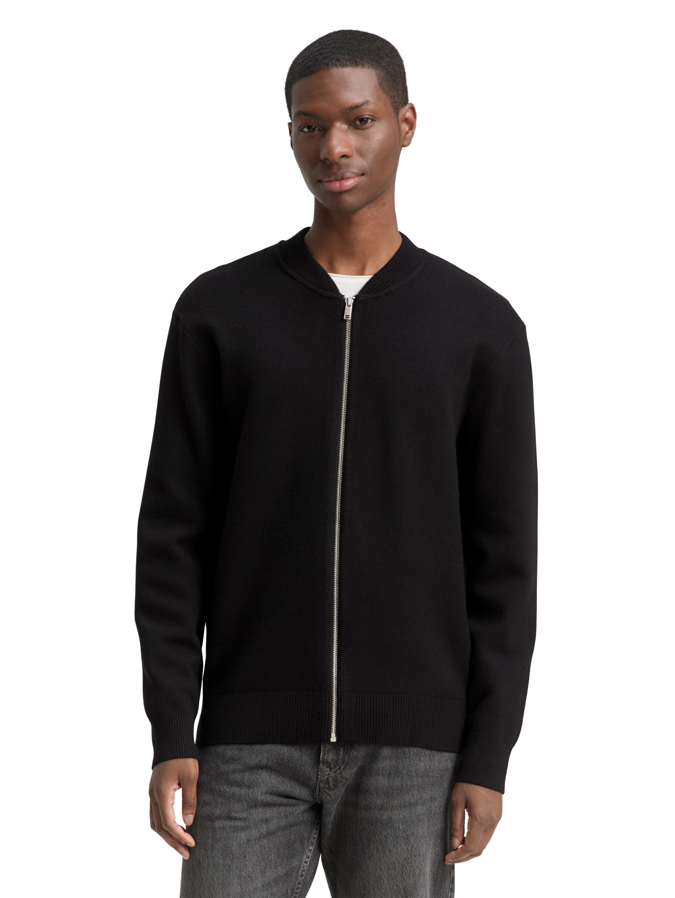 Bomber-Strickjacke