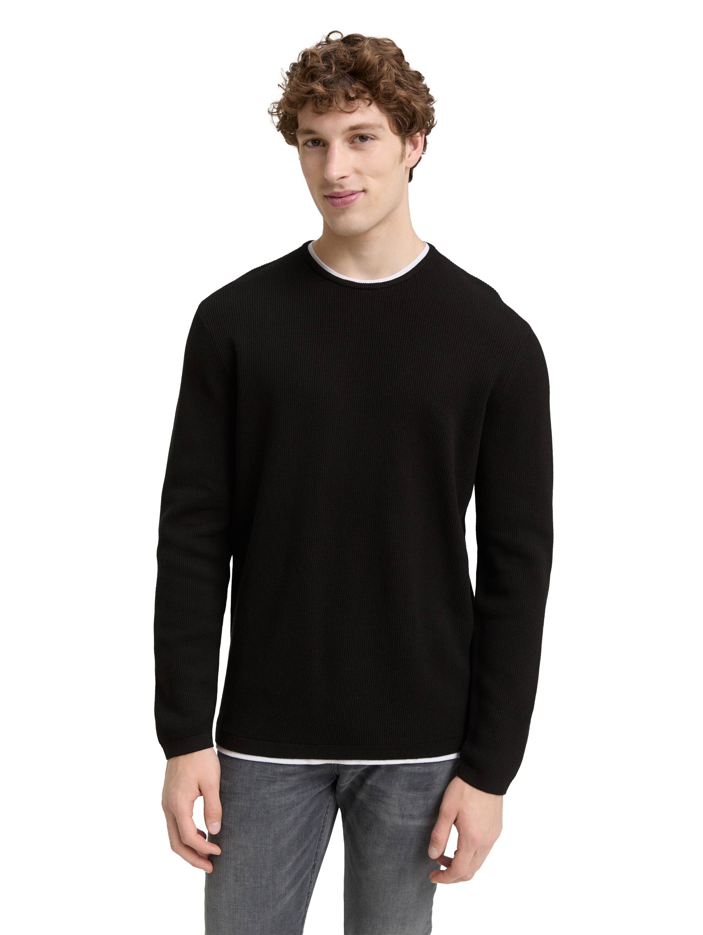 2-in-1 Strickpullover aus Baumwolle