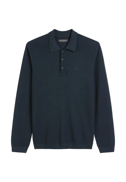 Langarm-Poloshirt Piqué regular