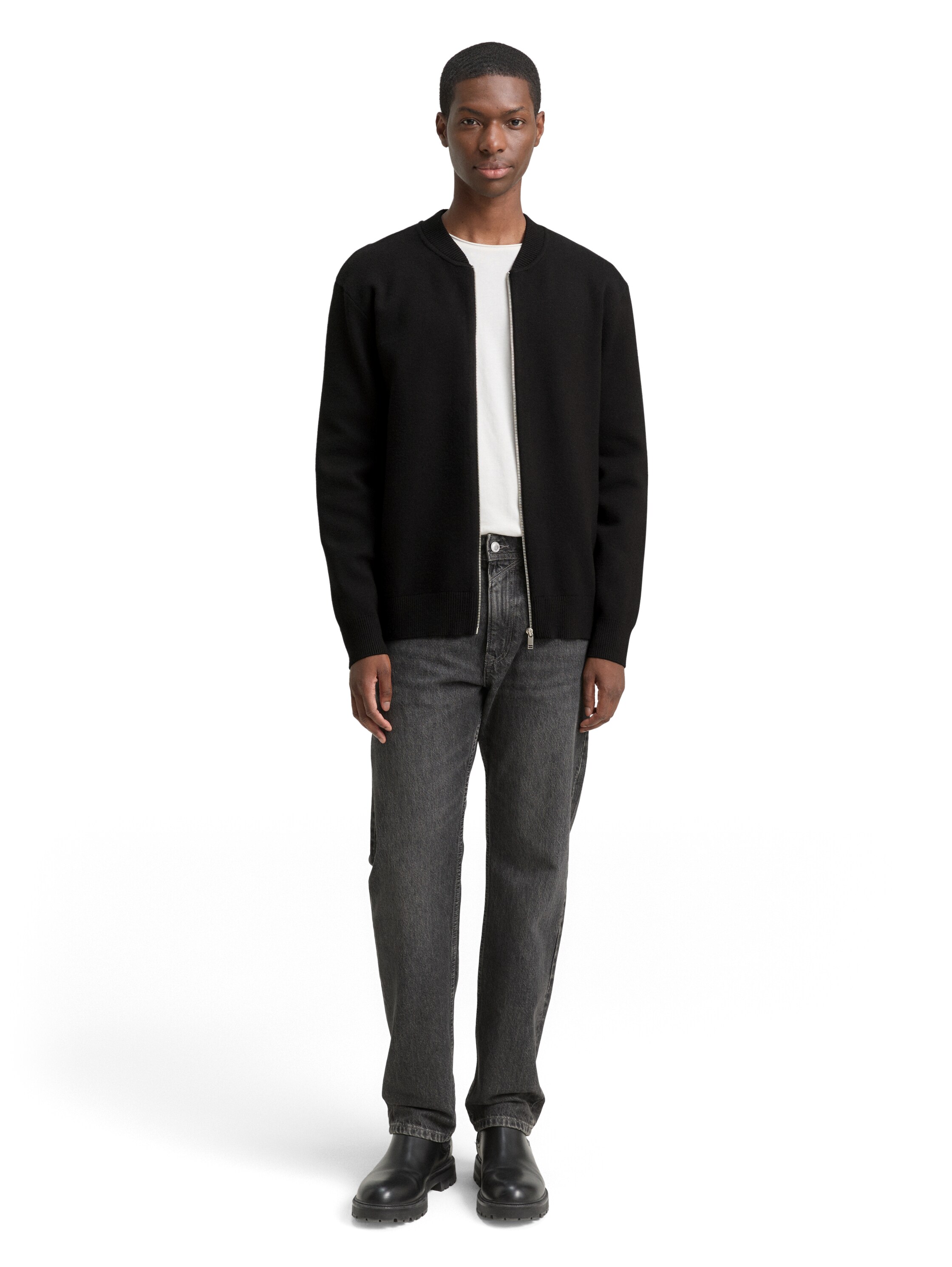 Bomber-Strickjacke