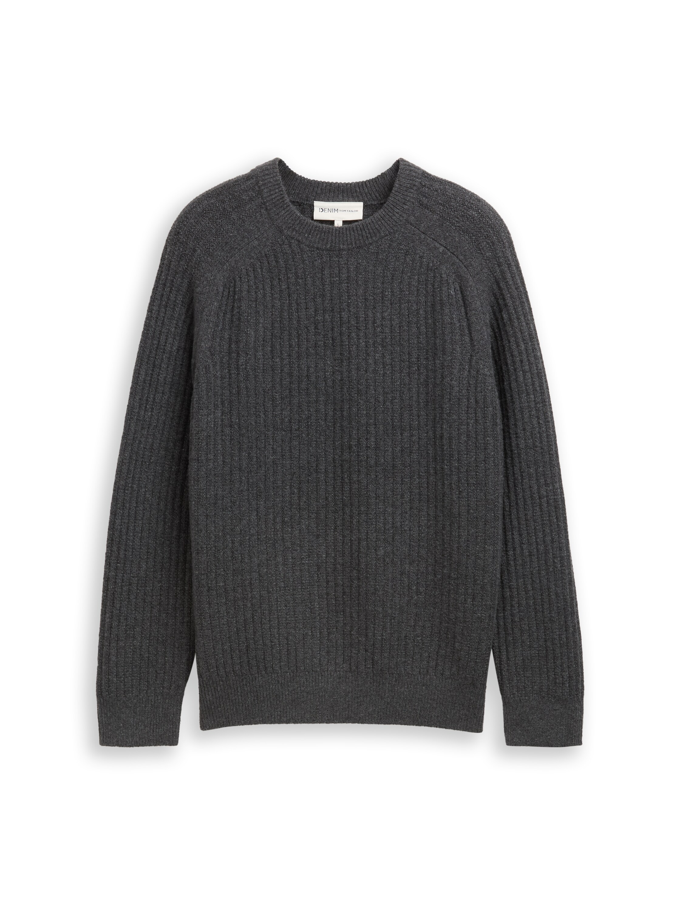 Strickpullover mit Rundhalsausschnitt
