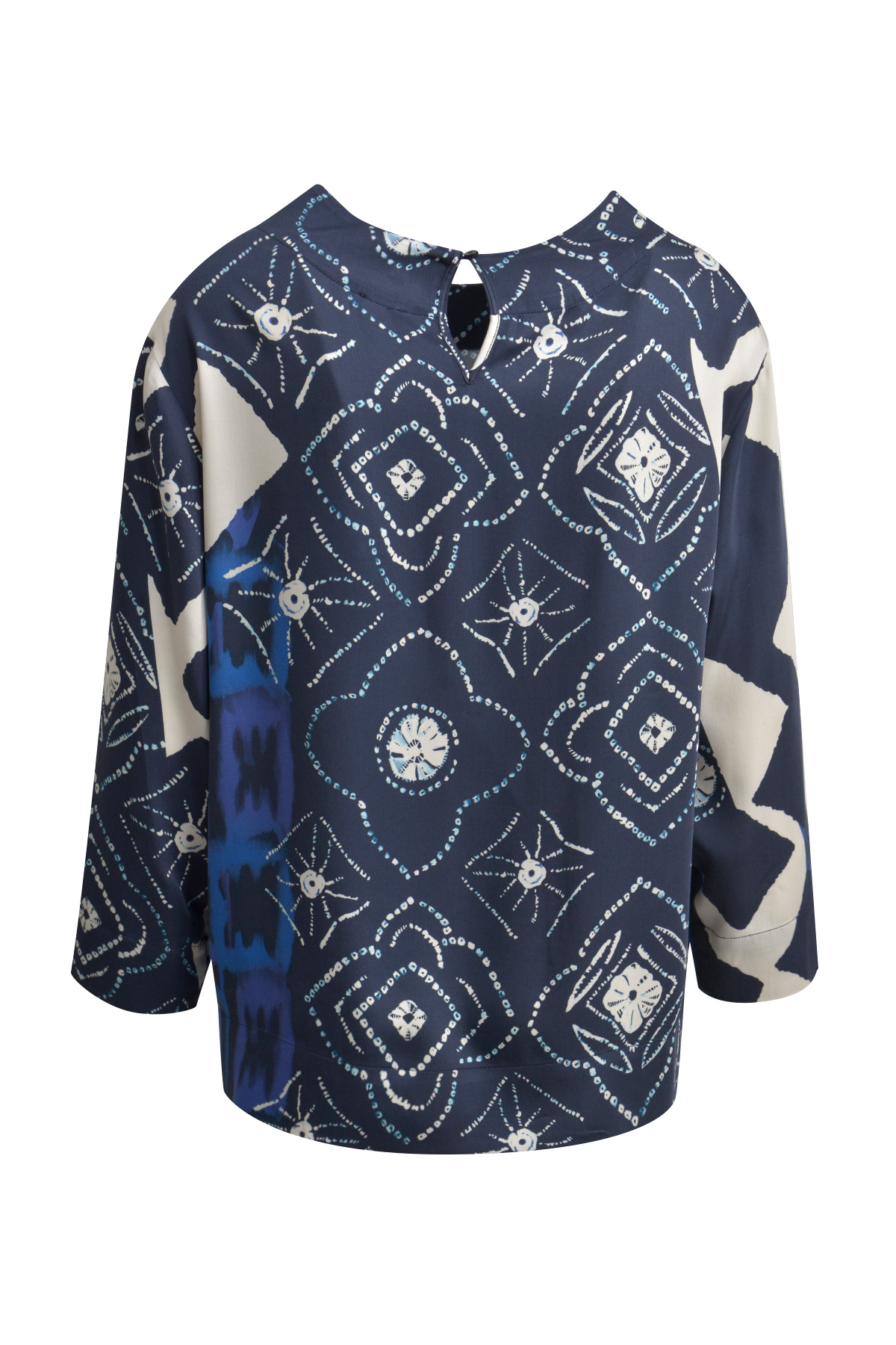Blouse w roundneck and 1/1 sleeves