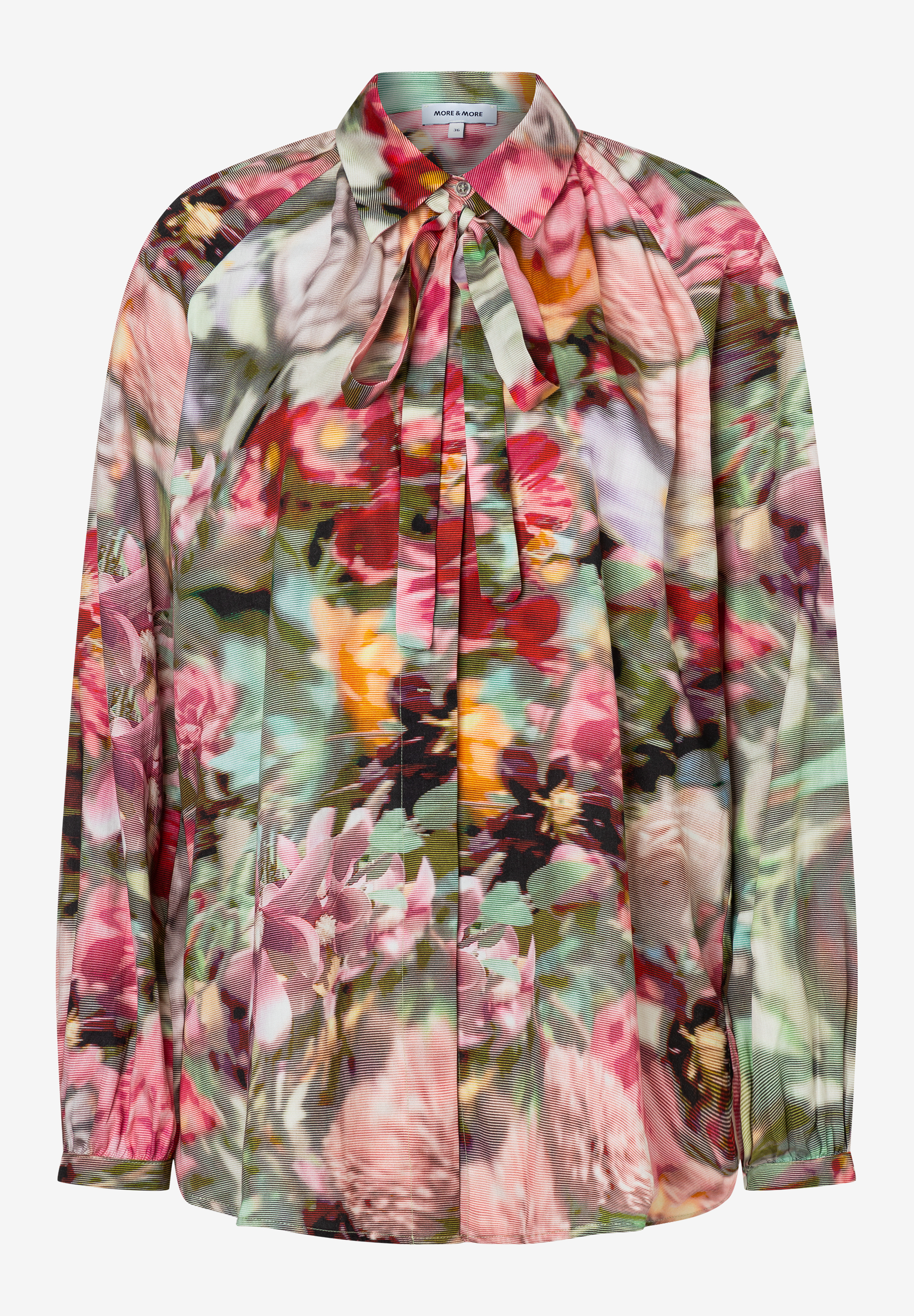 Schluppenbluse mit Print