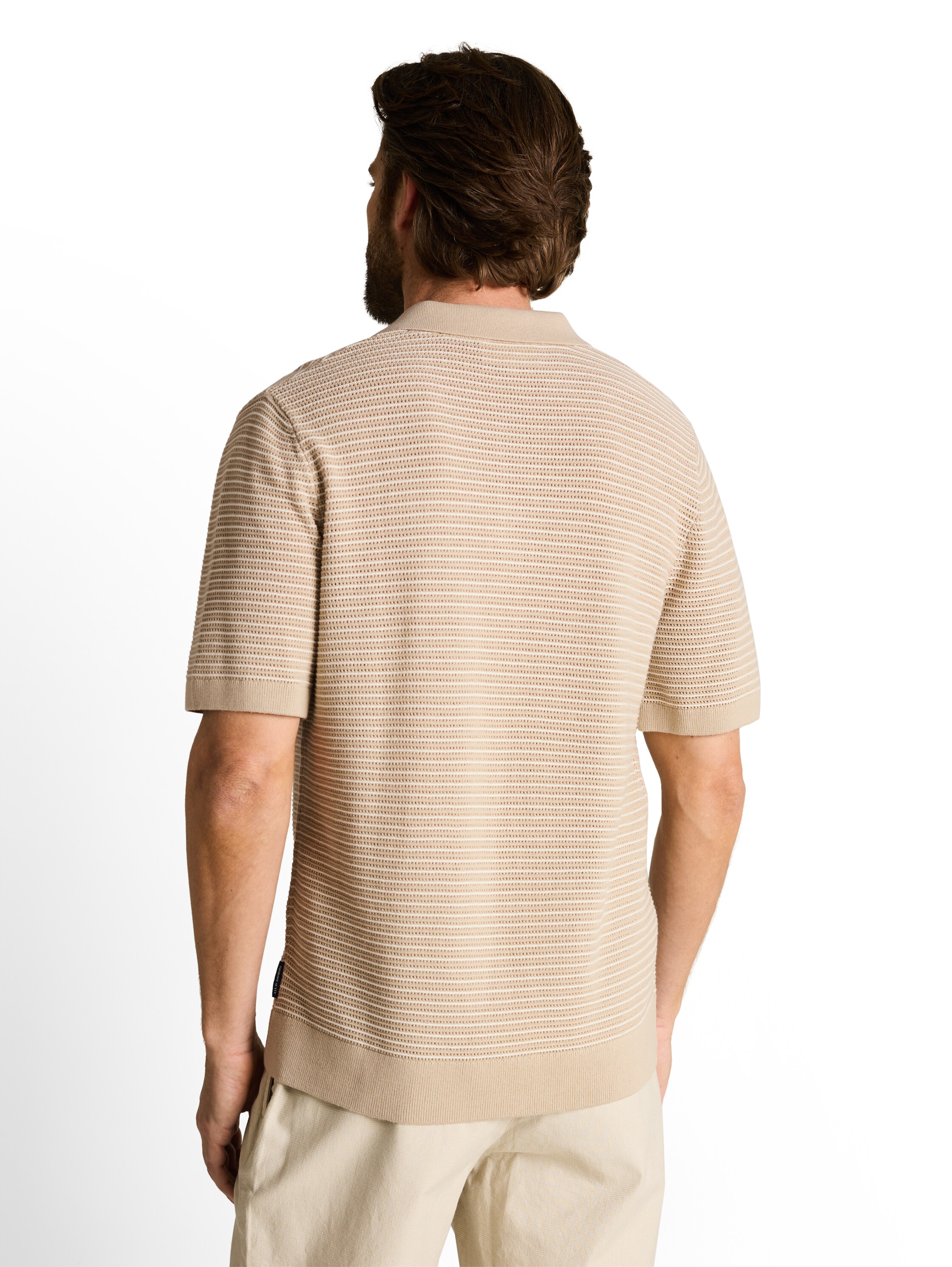Strickpullover mit Polokragen