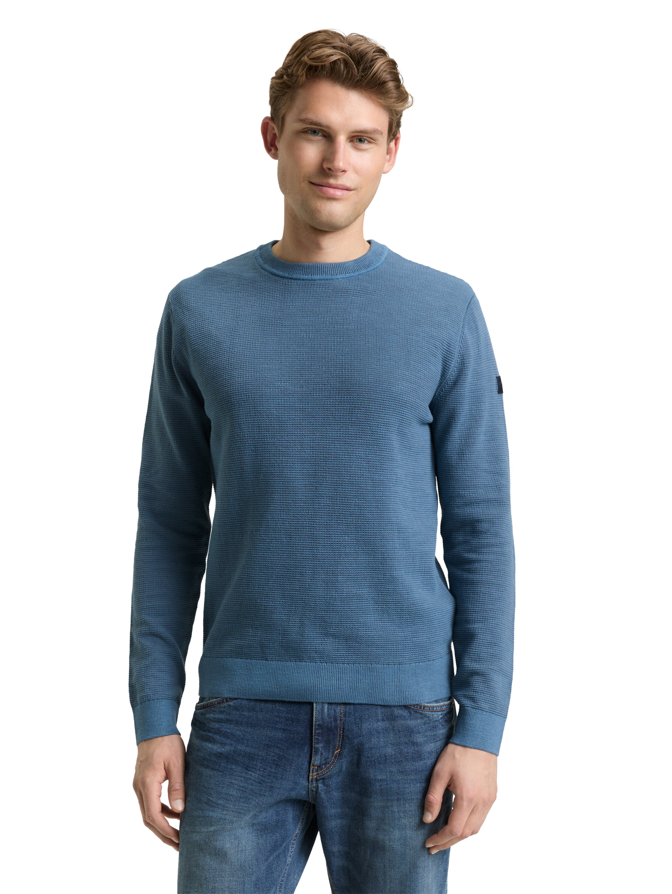 Strickpullover mit Rundhalsausschnitt