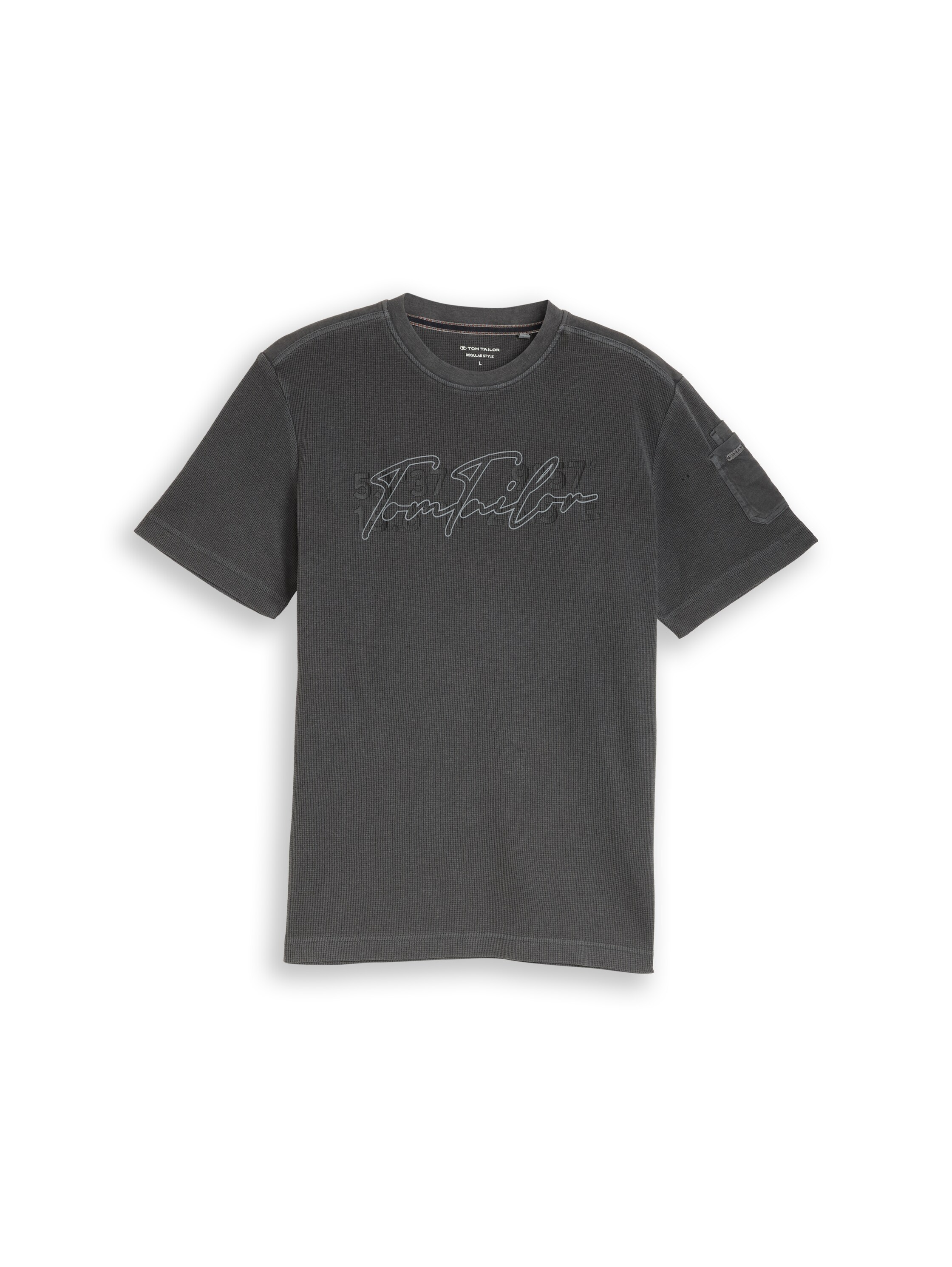 T-Shirt mit Waffelstruktur