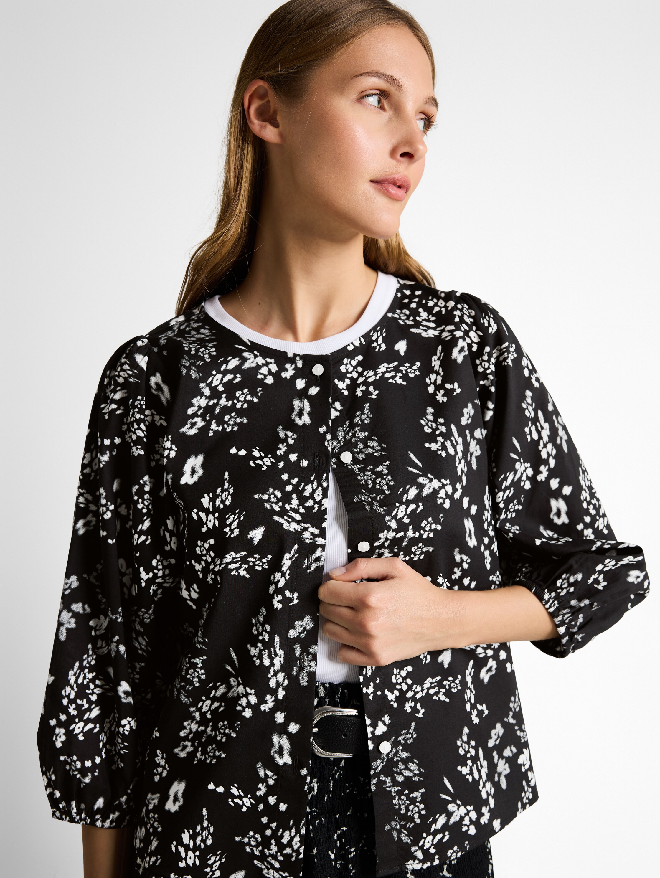 Bluse mit Blumenmuster