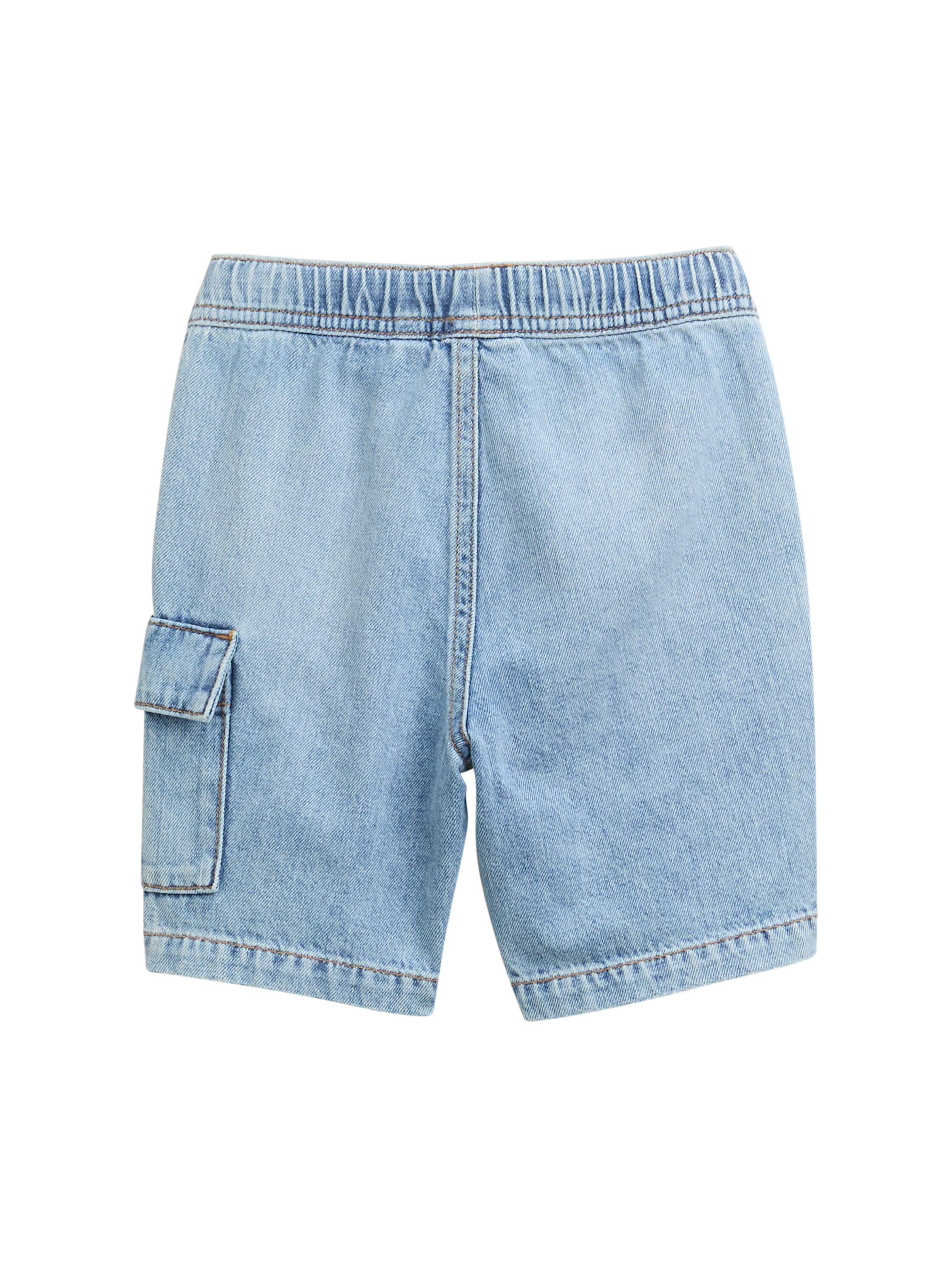 Jeans Shorts mit Kordelzug