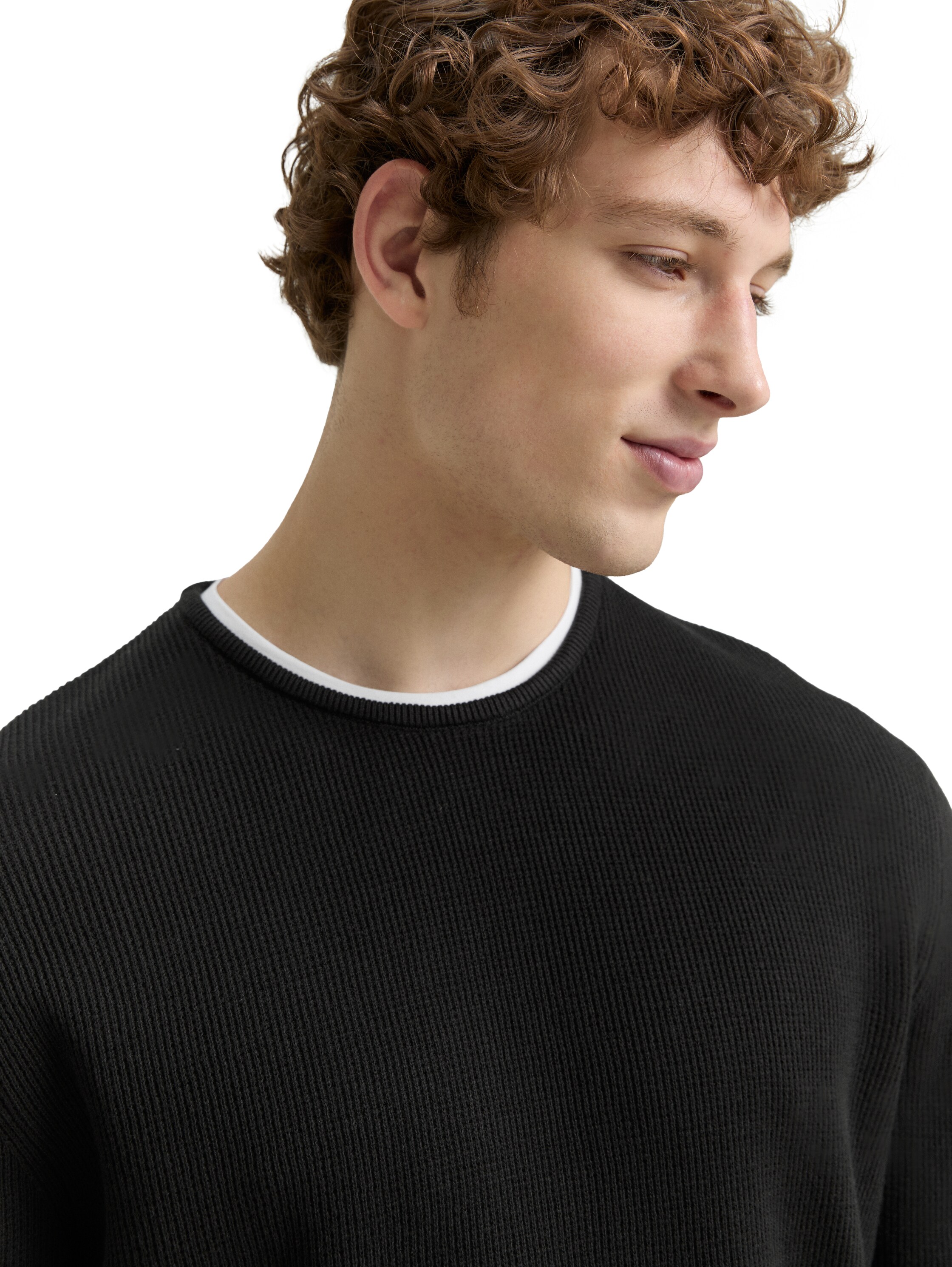 2-in-1 Strickpullover aus Baumwolle