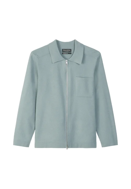 Overshirt-Strickjacke regular