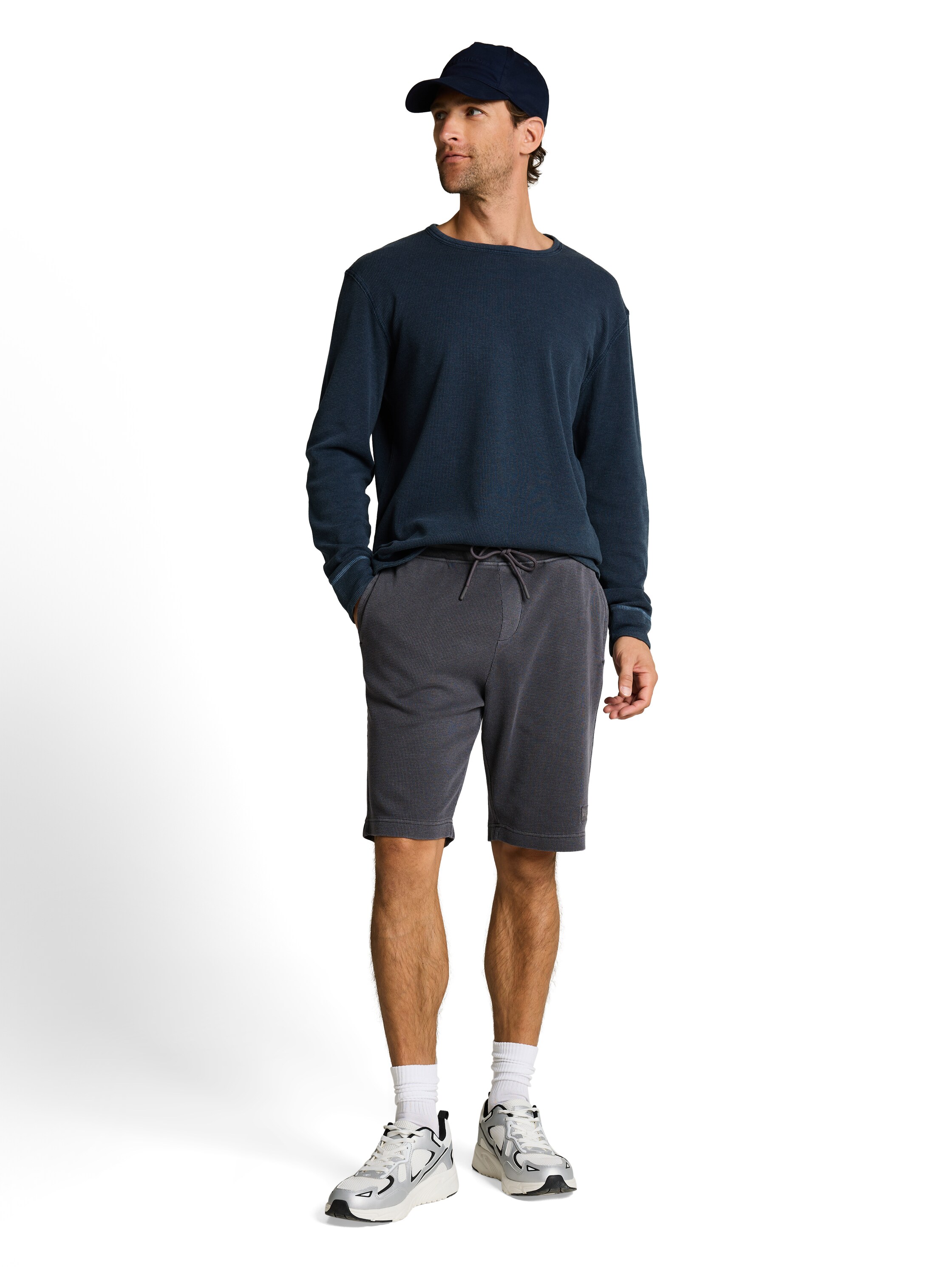 Shorts mit Waffelstruktur