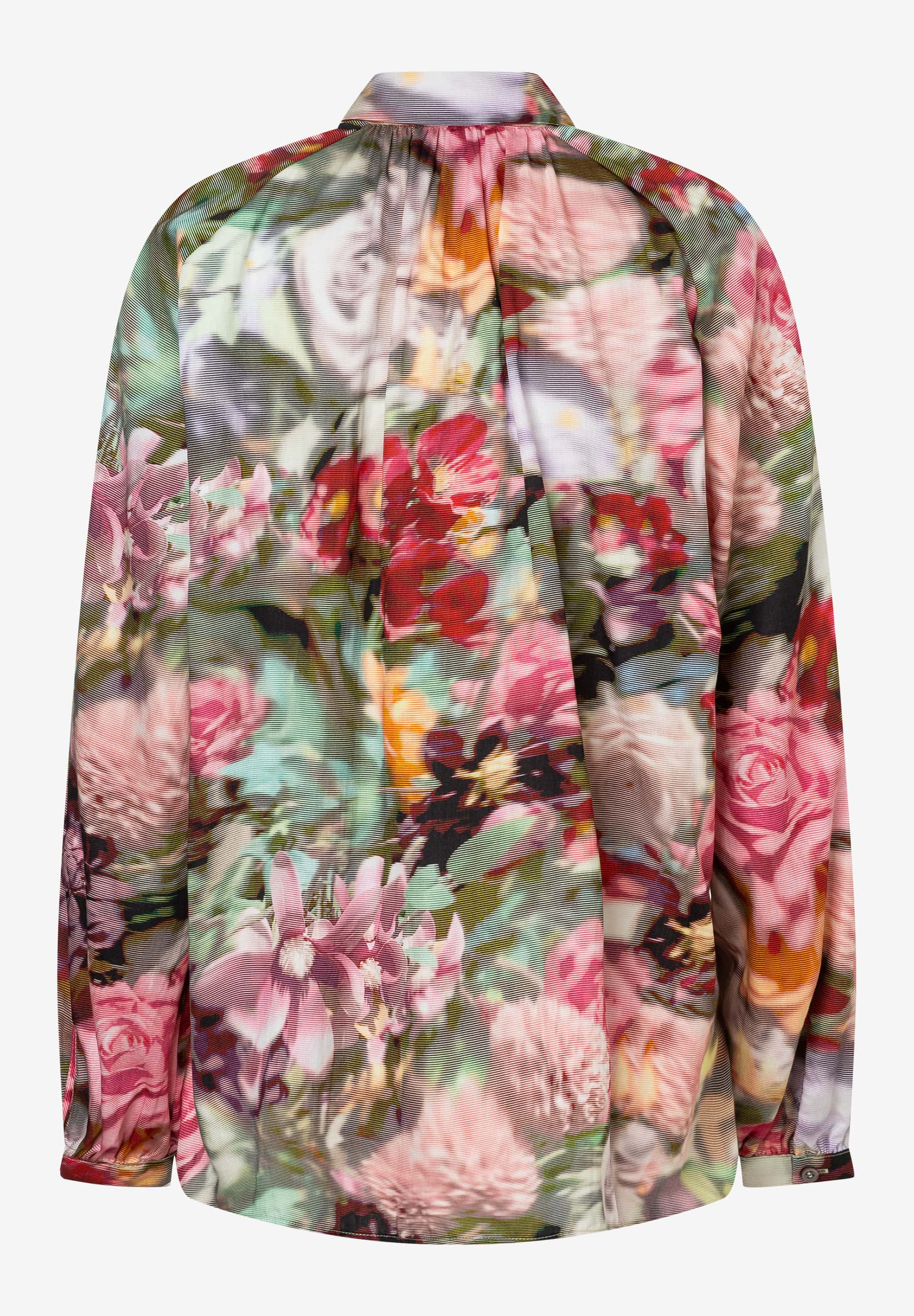 Schluppenbluse mit Print
