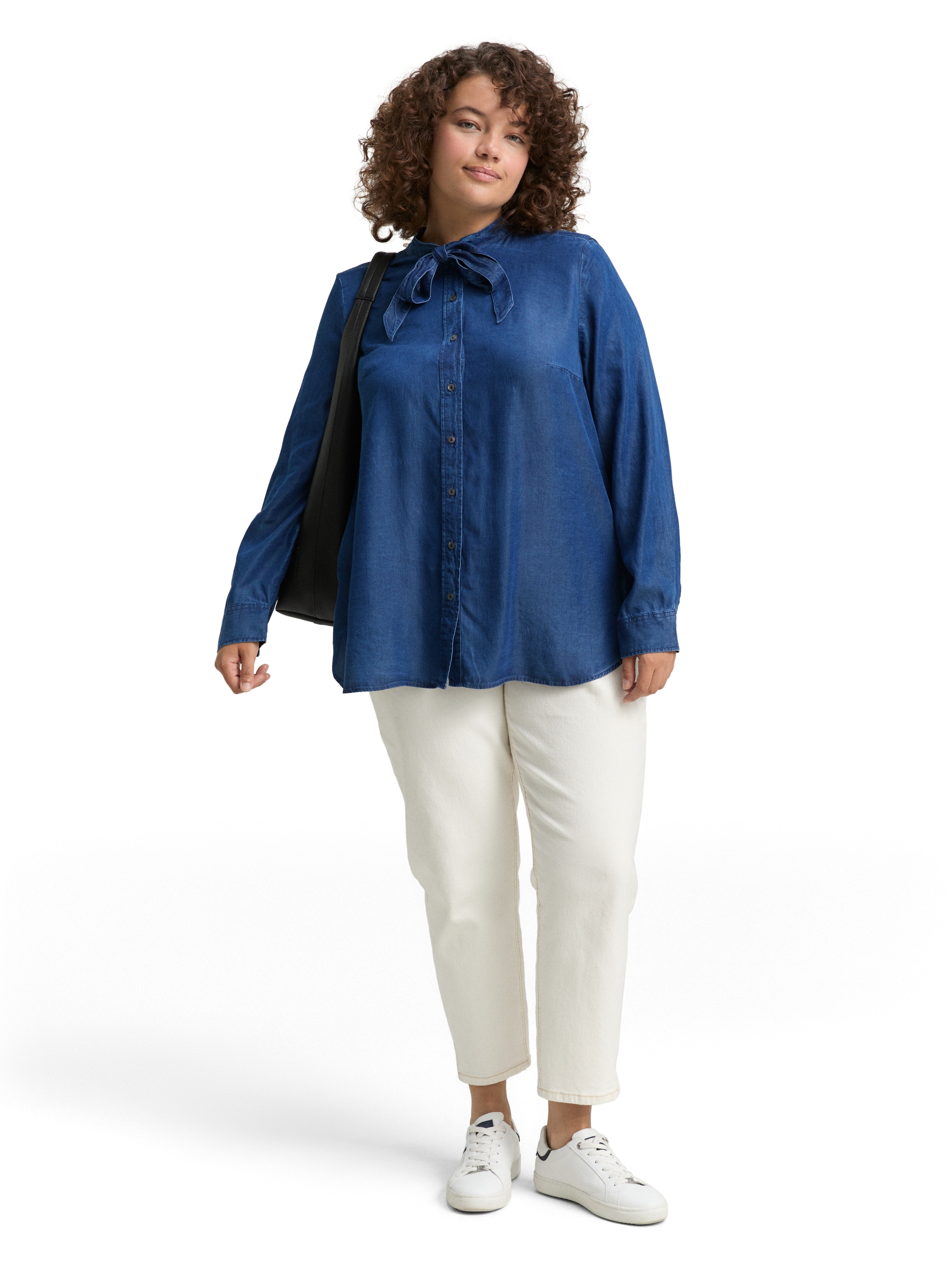 Plus Size - Bluse mit Schleifen-Detail