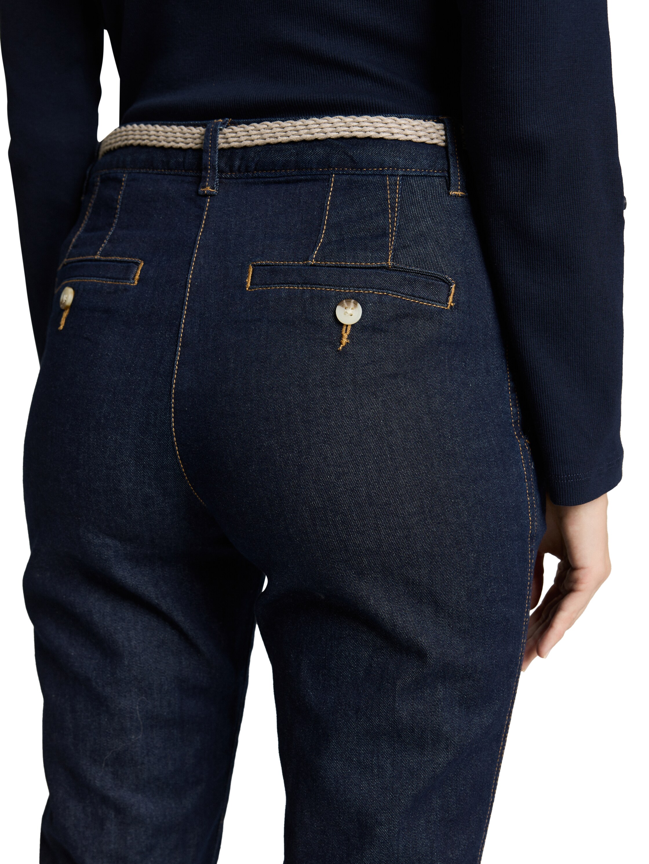 Slim Chino Hose im Jeans-Look
