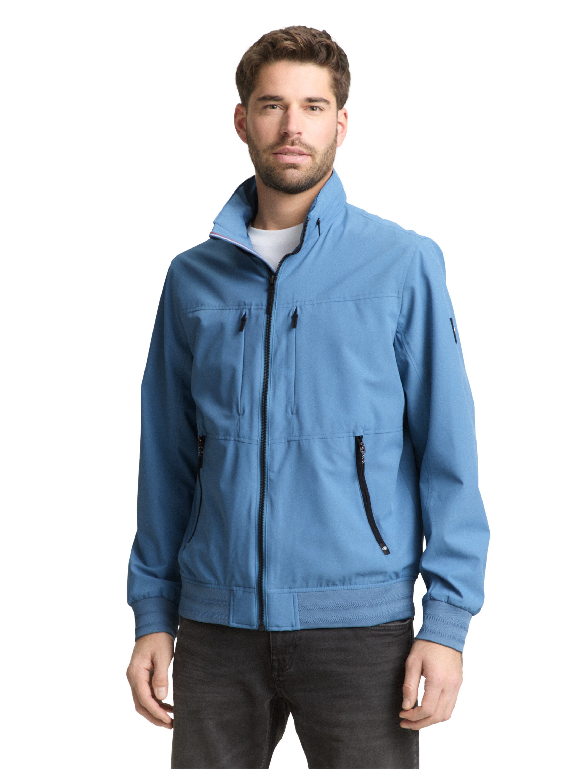 Blouson Jacke mit verstaubarer Kapuze