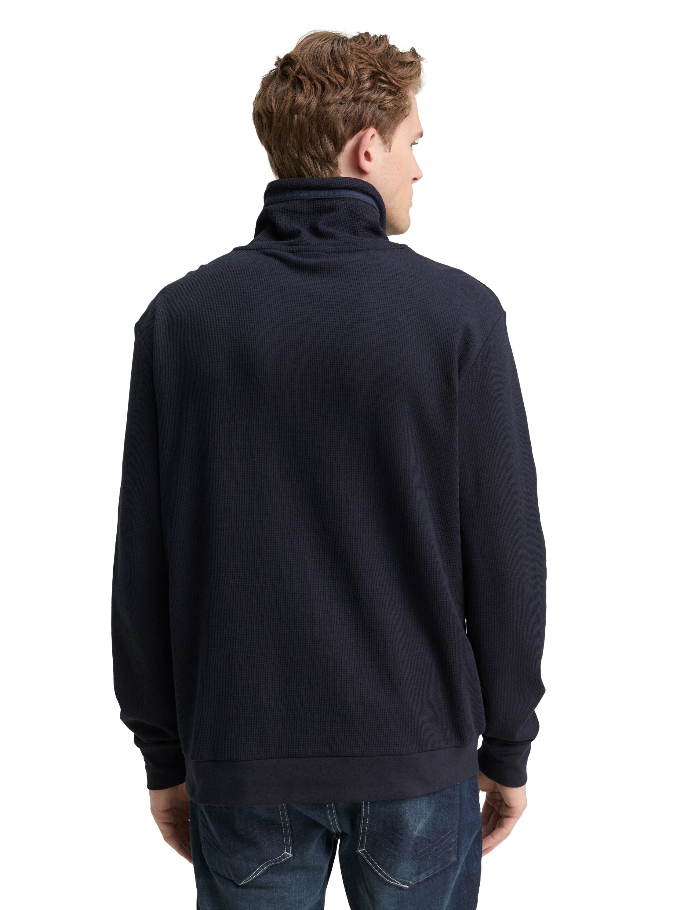 Snood Langarmshirt mit Waffelstruktur