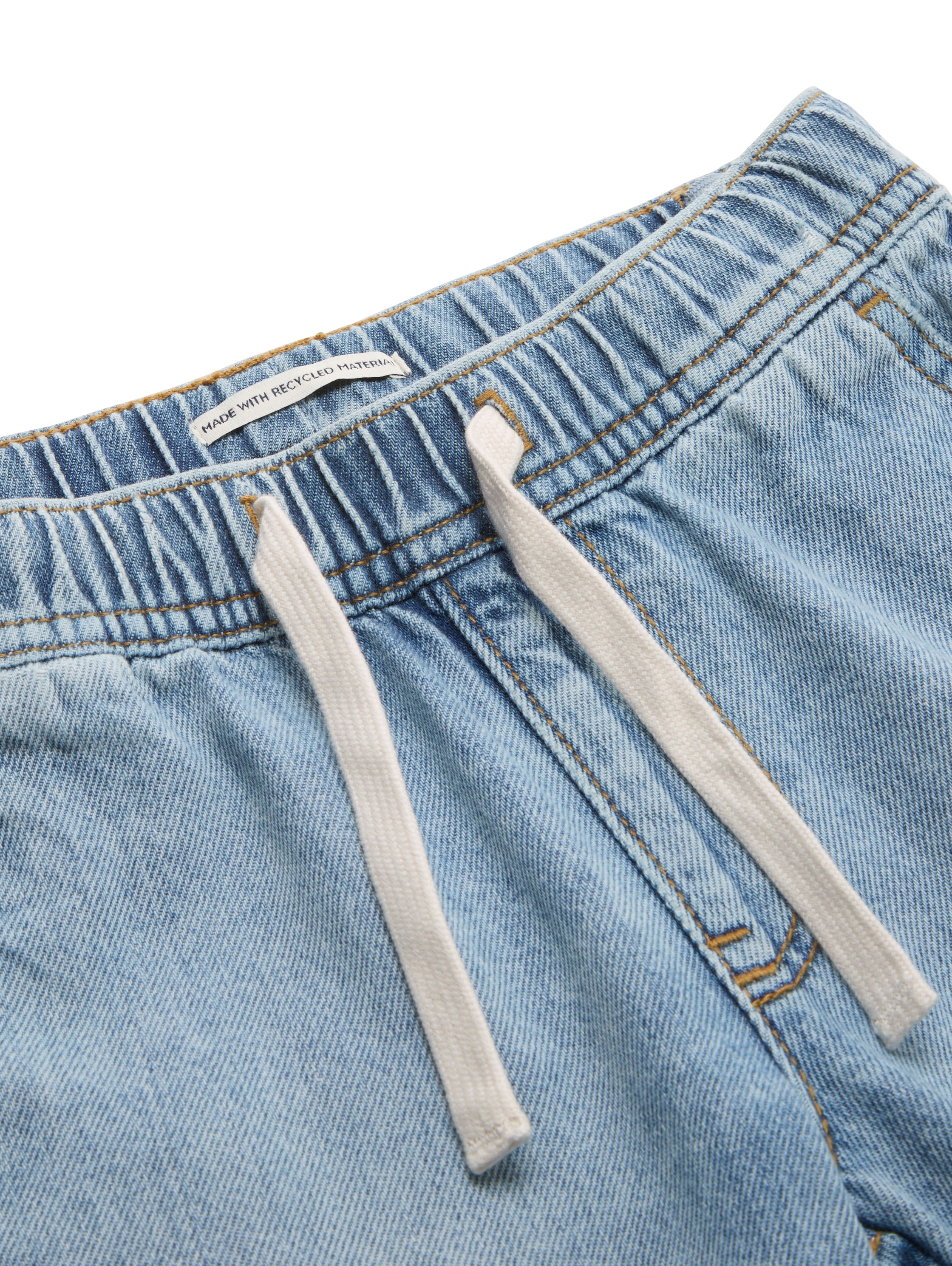 Jeans Shorts mit Kordelzug