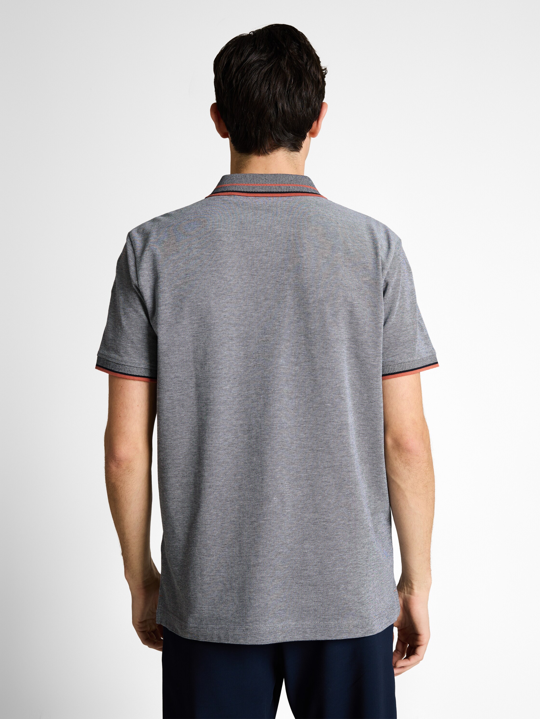 Piqué Poloshirt mit Logo-Print