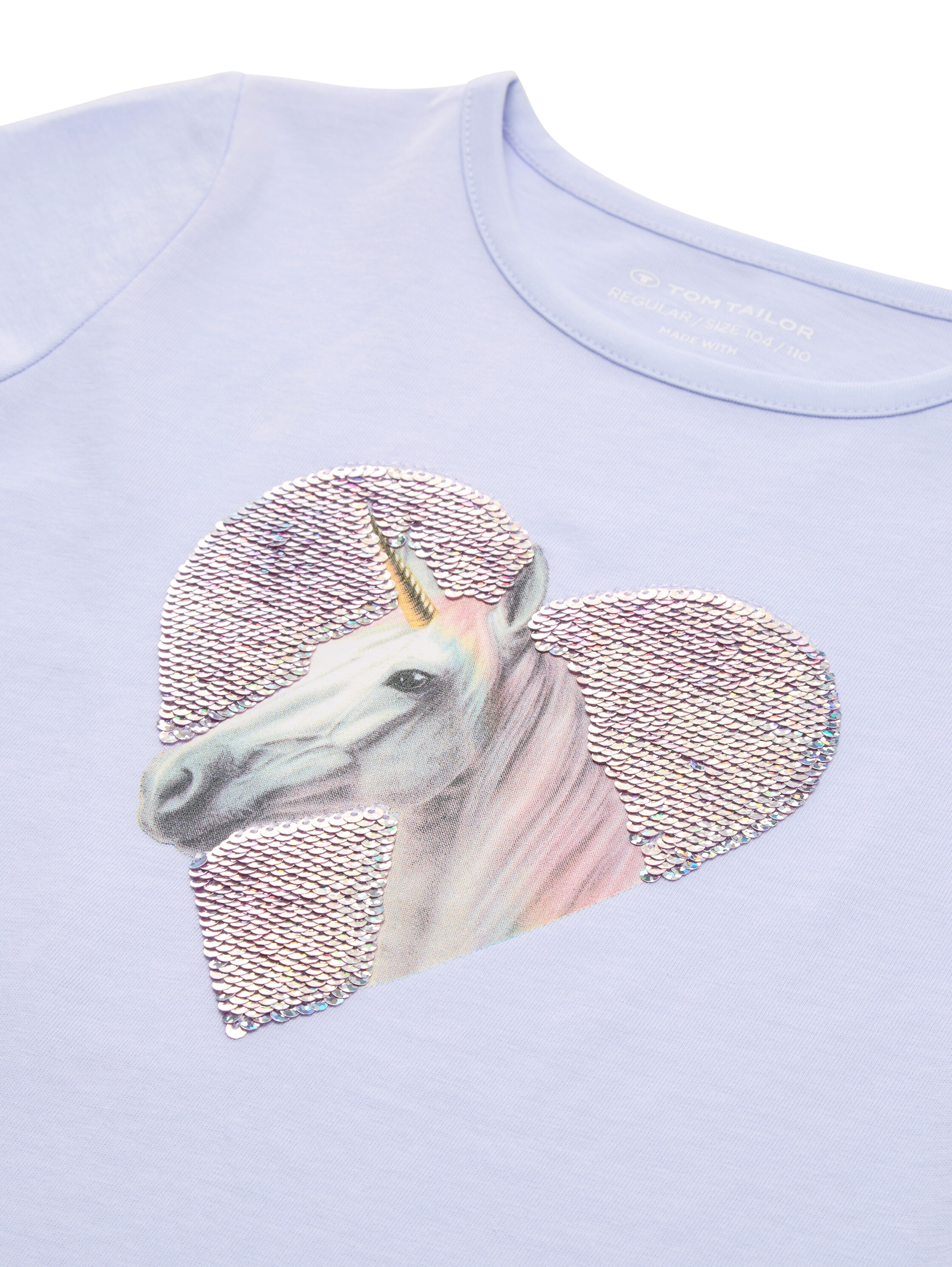 T-Shirt mit Wendepailletten