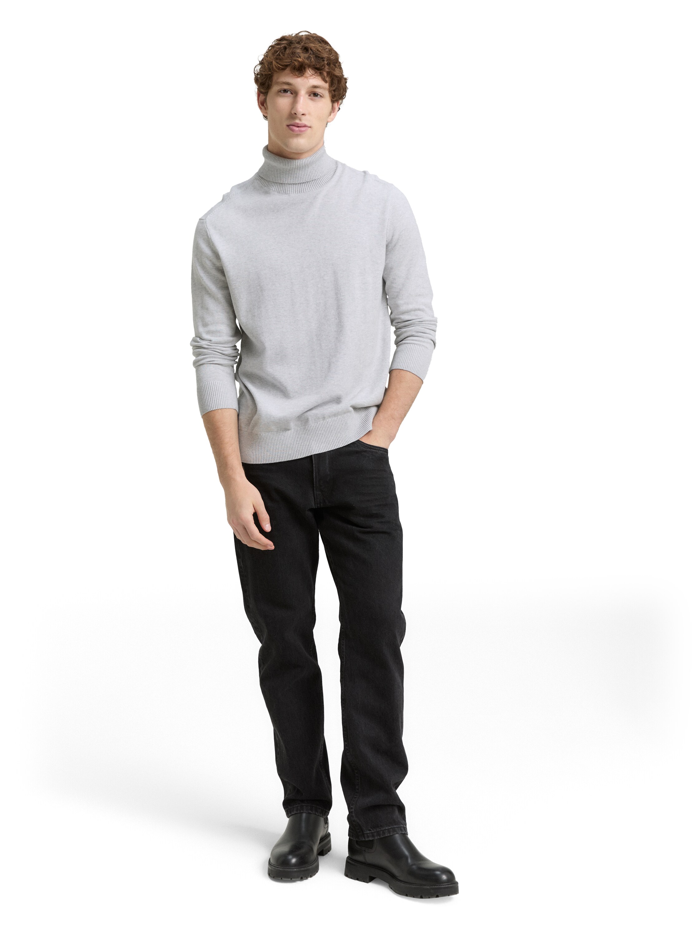 Rollkragenpullover aus Baumwolle