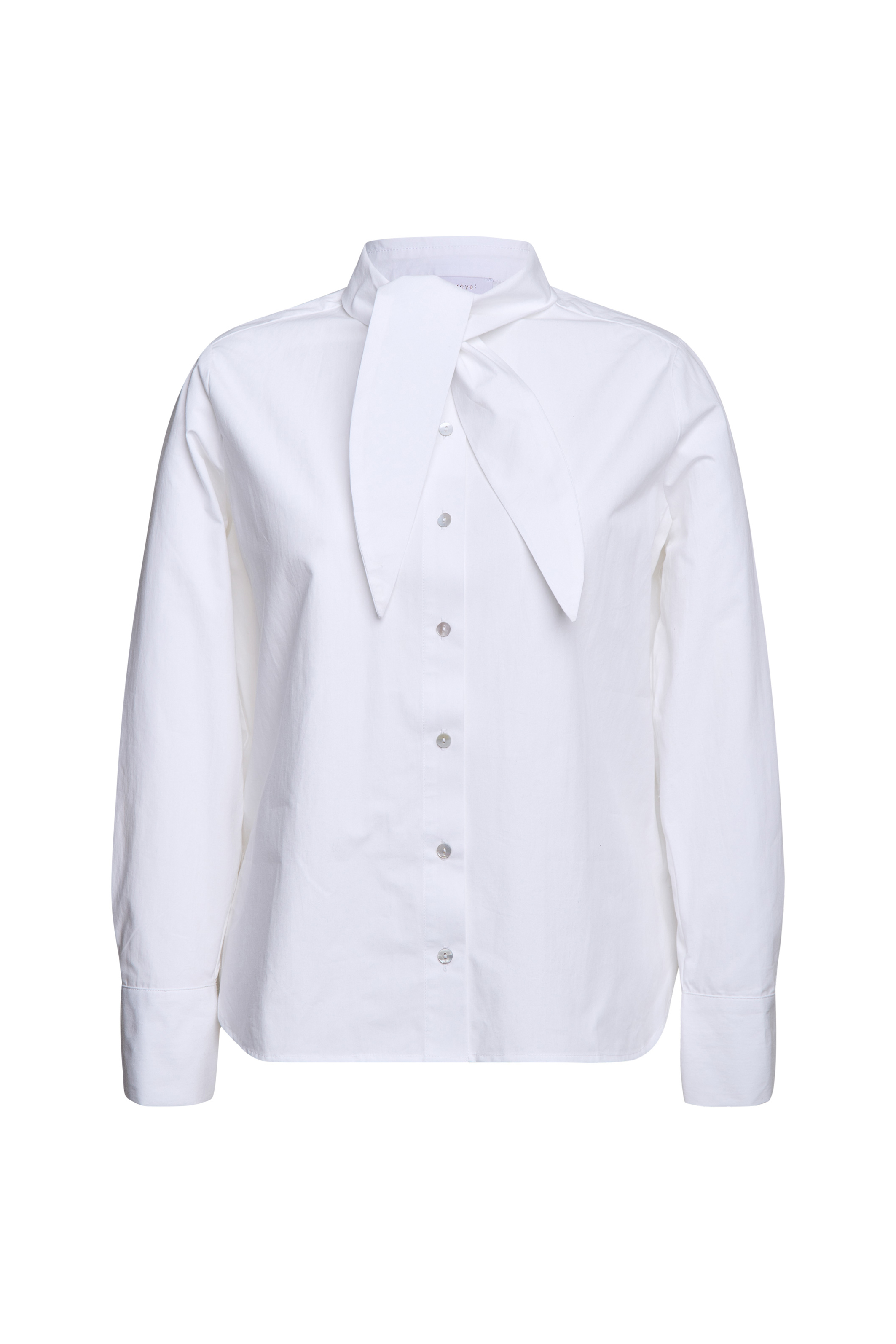 Cotton blouse with bow organic