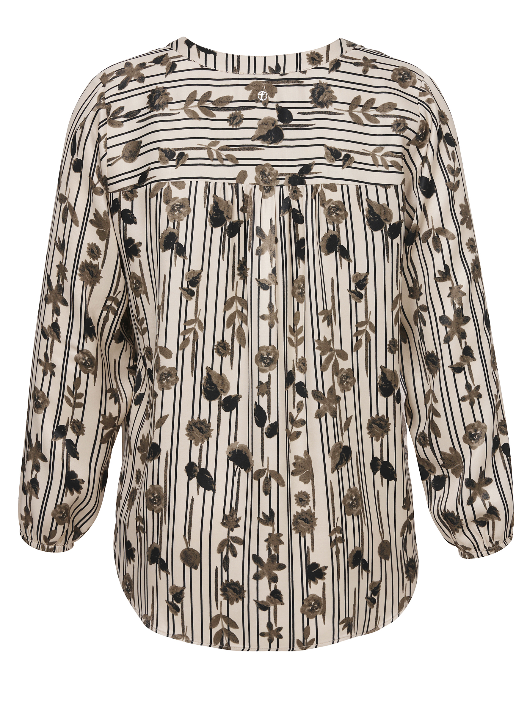 Bluse V-Ausschnitt 1/1 Arm Druck