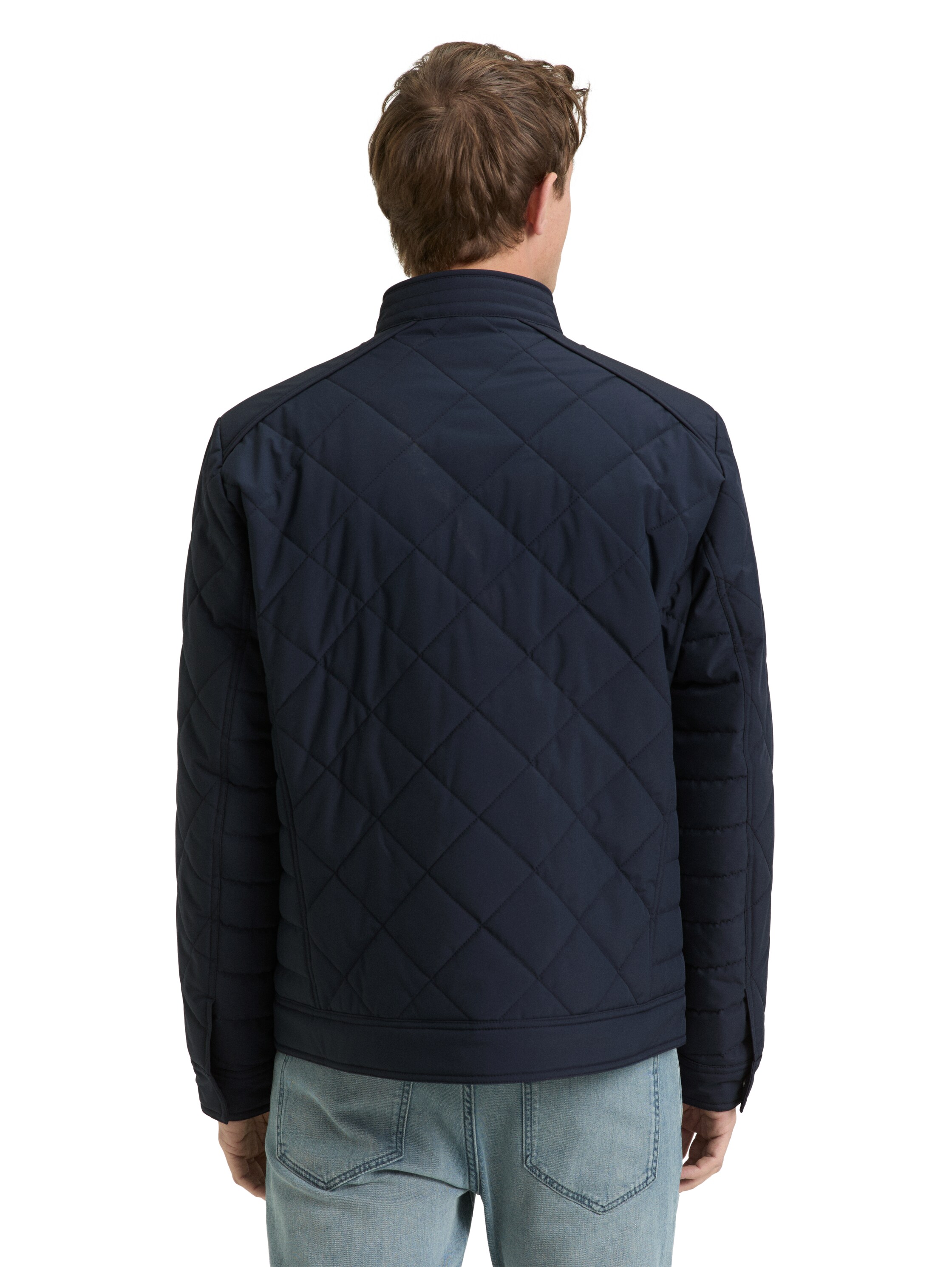Tech Biker-Jacke mit Stehkragen