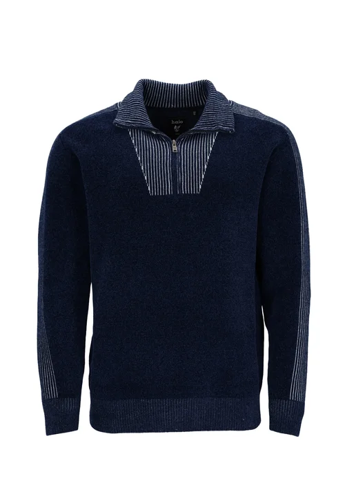 H Chenille Troyer Pullover