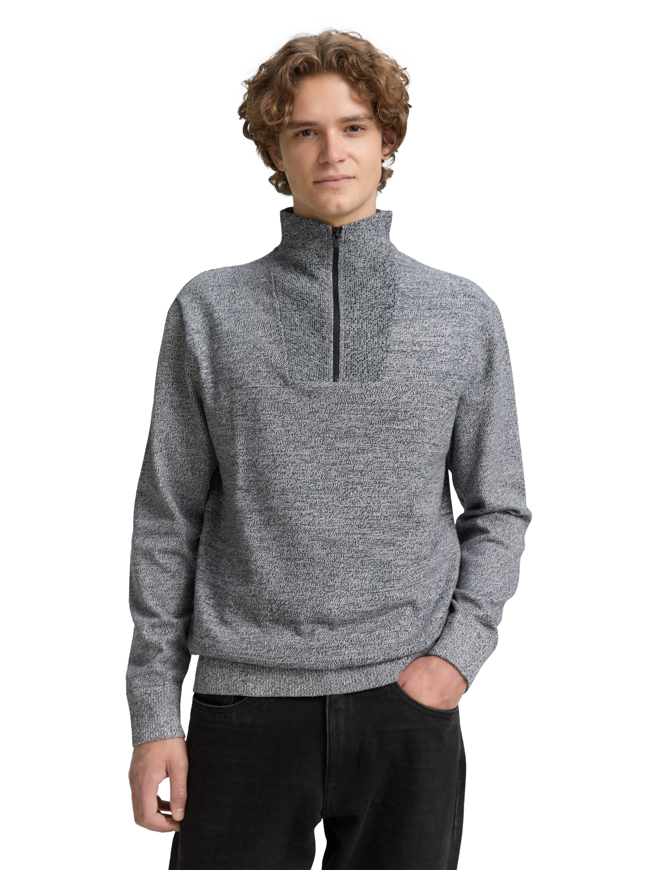 Troyer Strickpullover aus Baumwolle