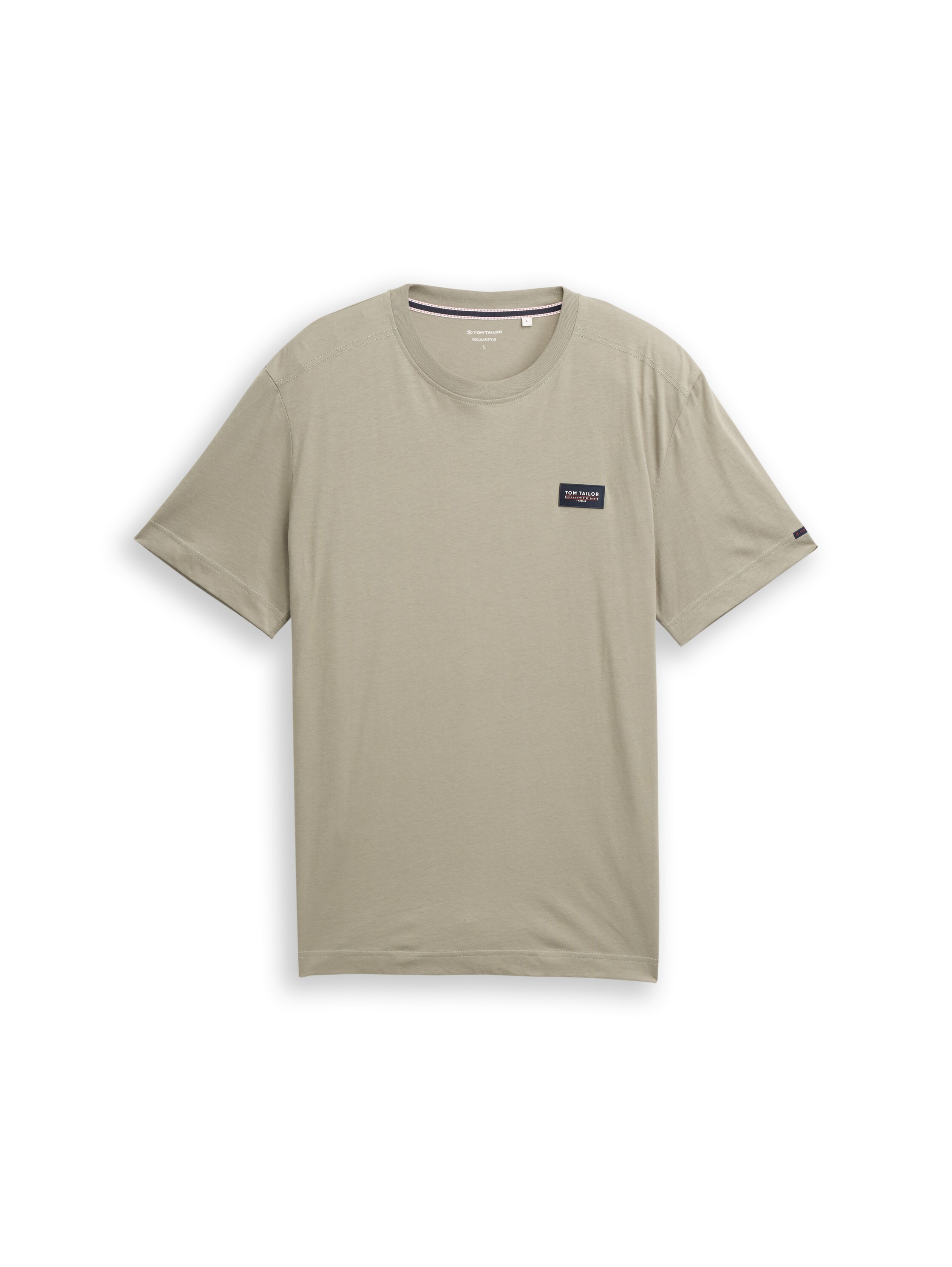 T-Shirt aus Baumwolle mit Logo-Badge
