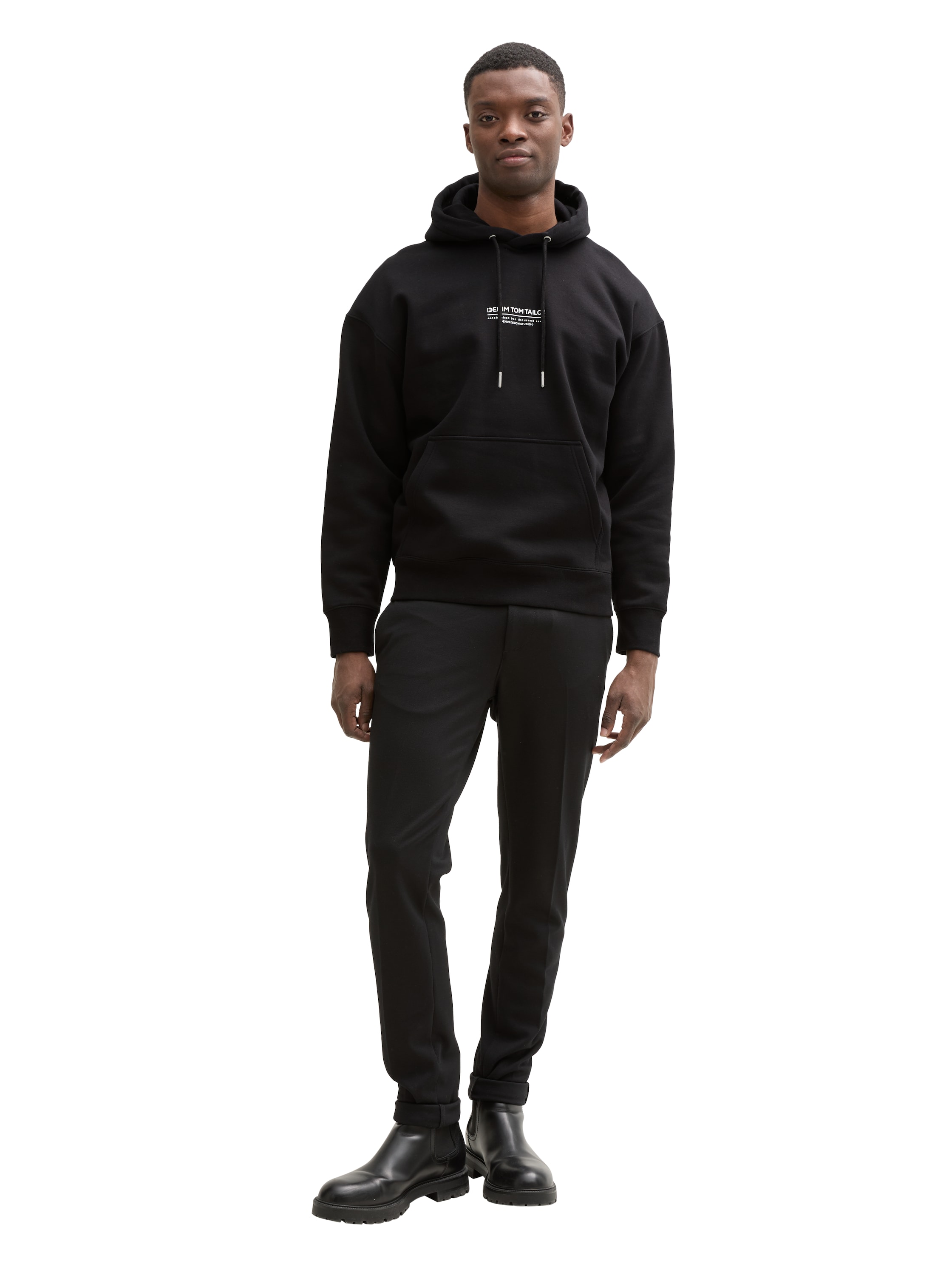 Relaxed Hoodie Sweatshirt mit Logo-Print