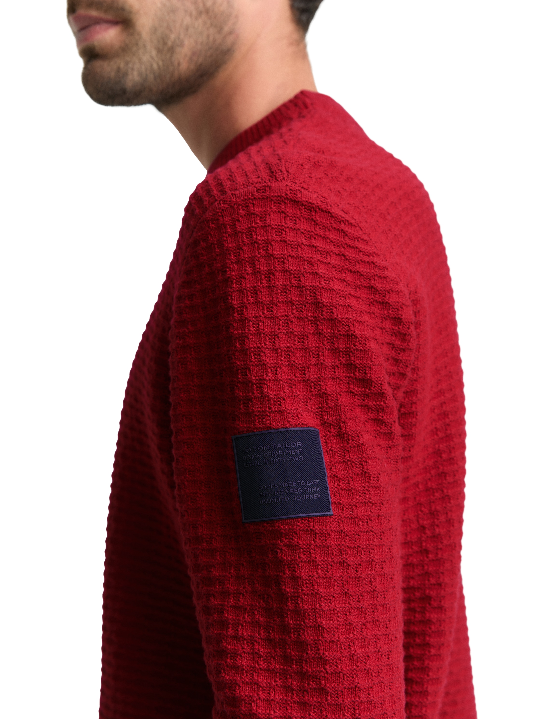 Strickpullover mit Rundhalsausschnitt
