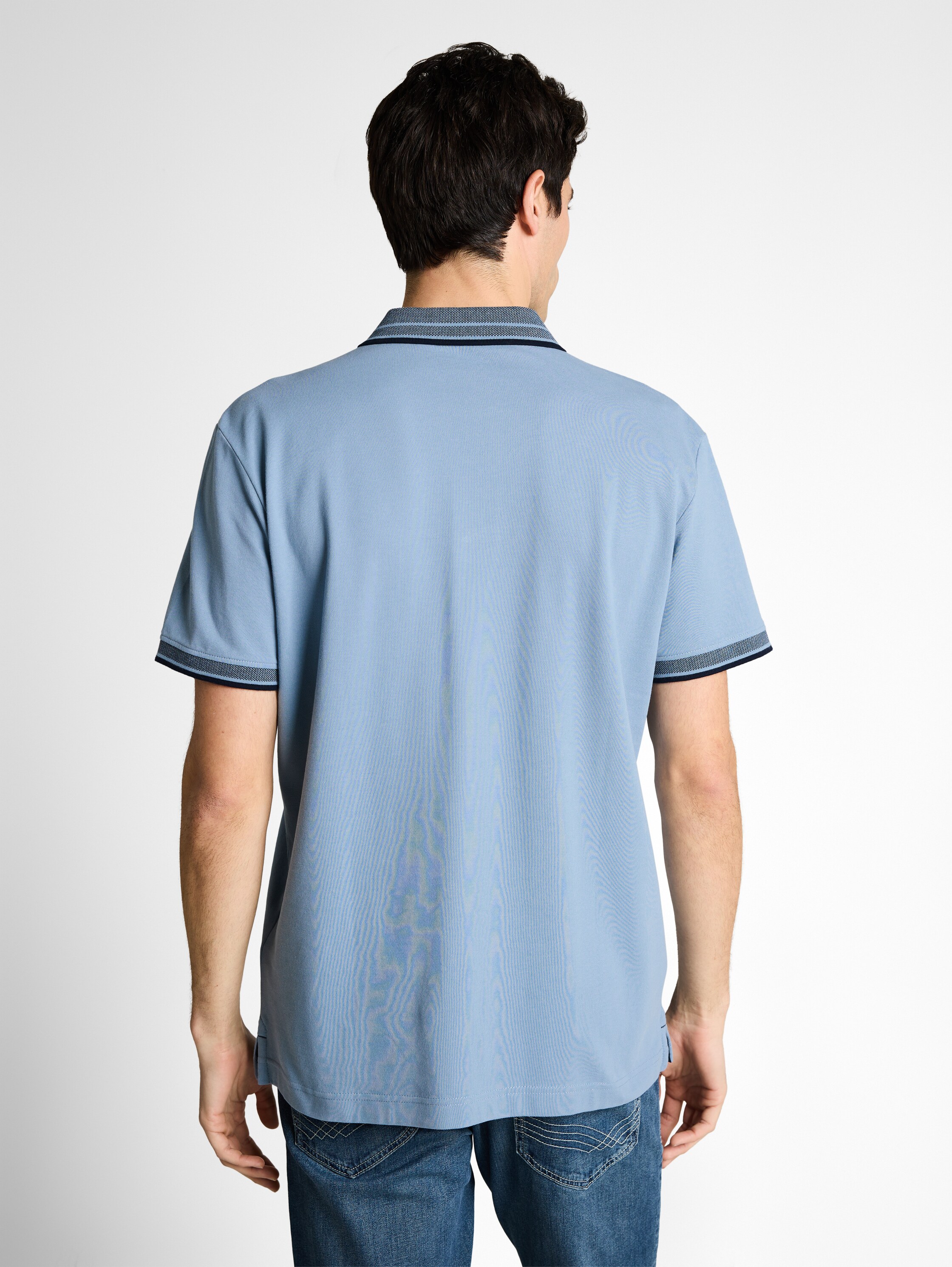 Piqué Poloshirt mit Logo-Print