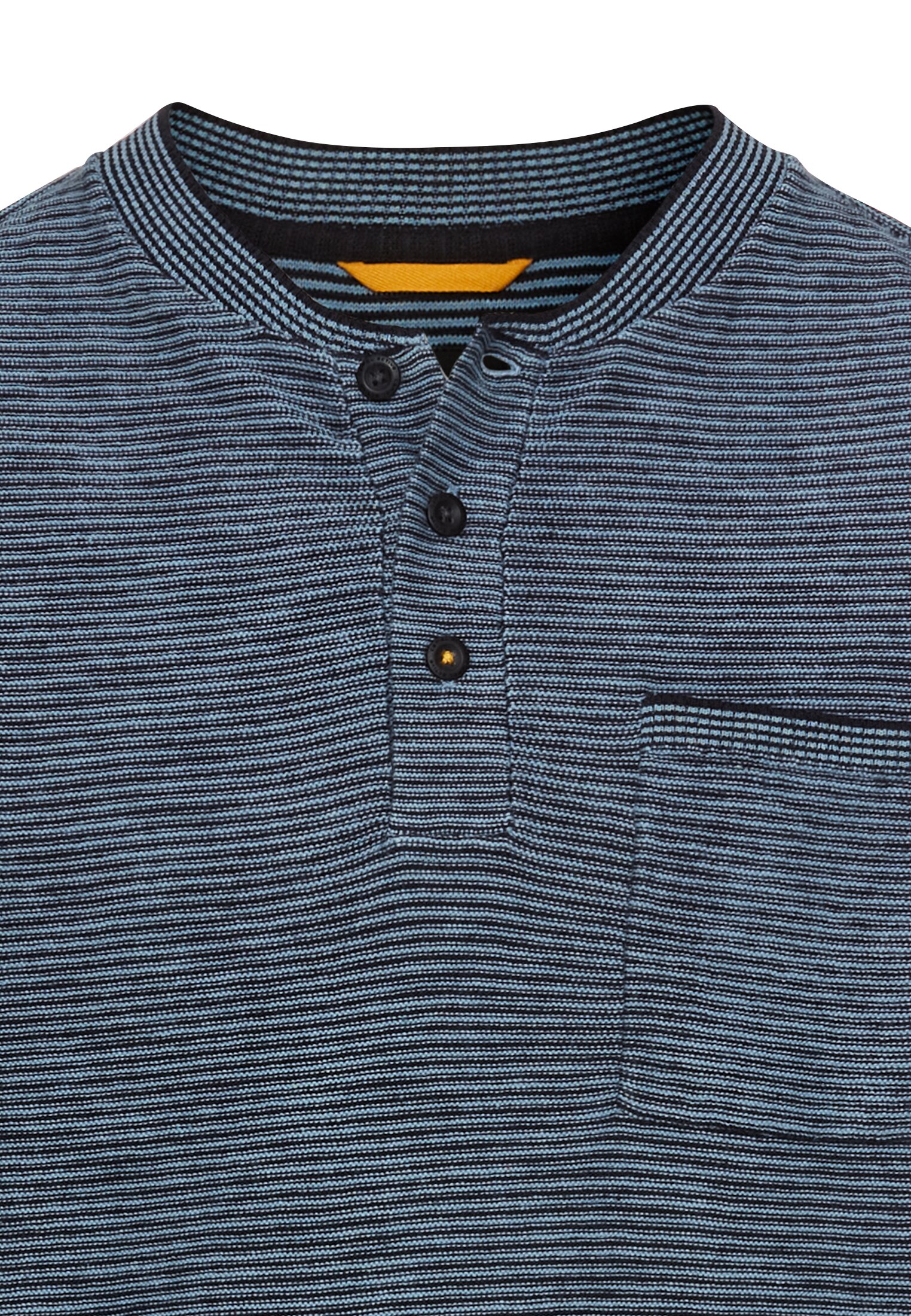 Henley Langarmshirt aus einem Baumwollmix