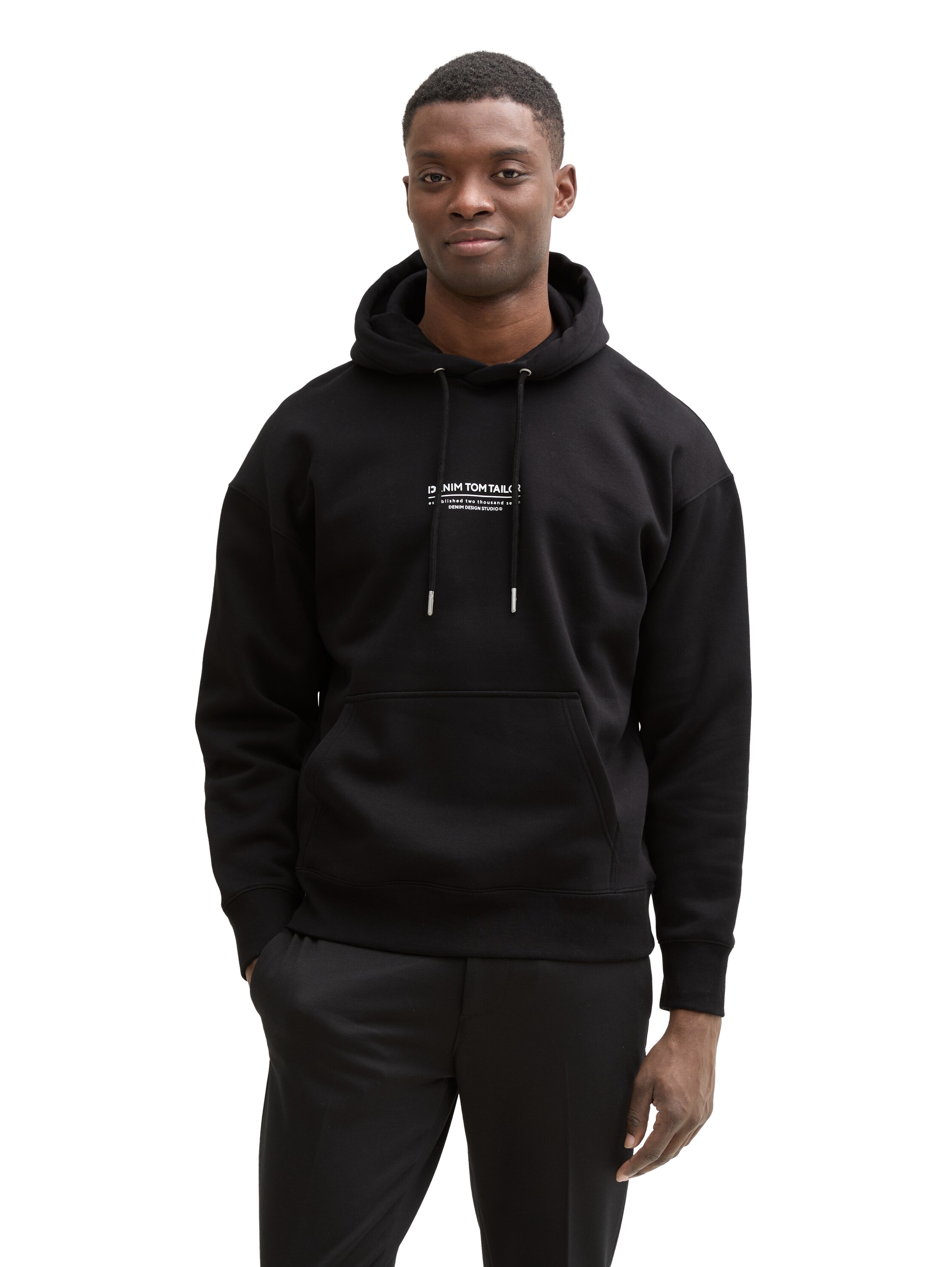 Relaxed Hoodie Sweatshirt mit Logo-Print