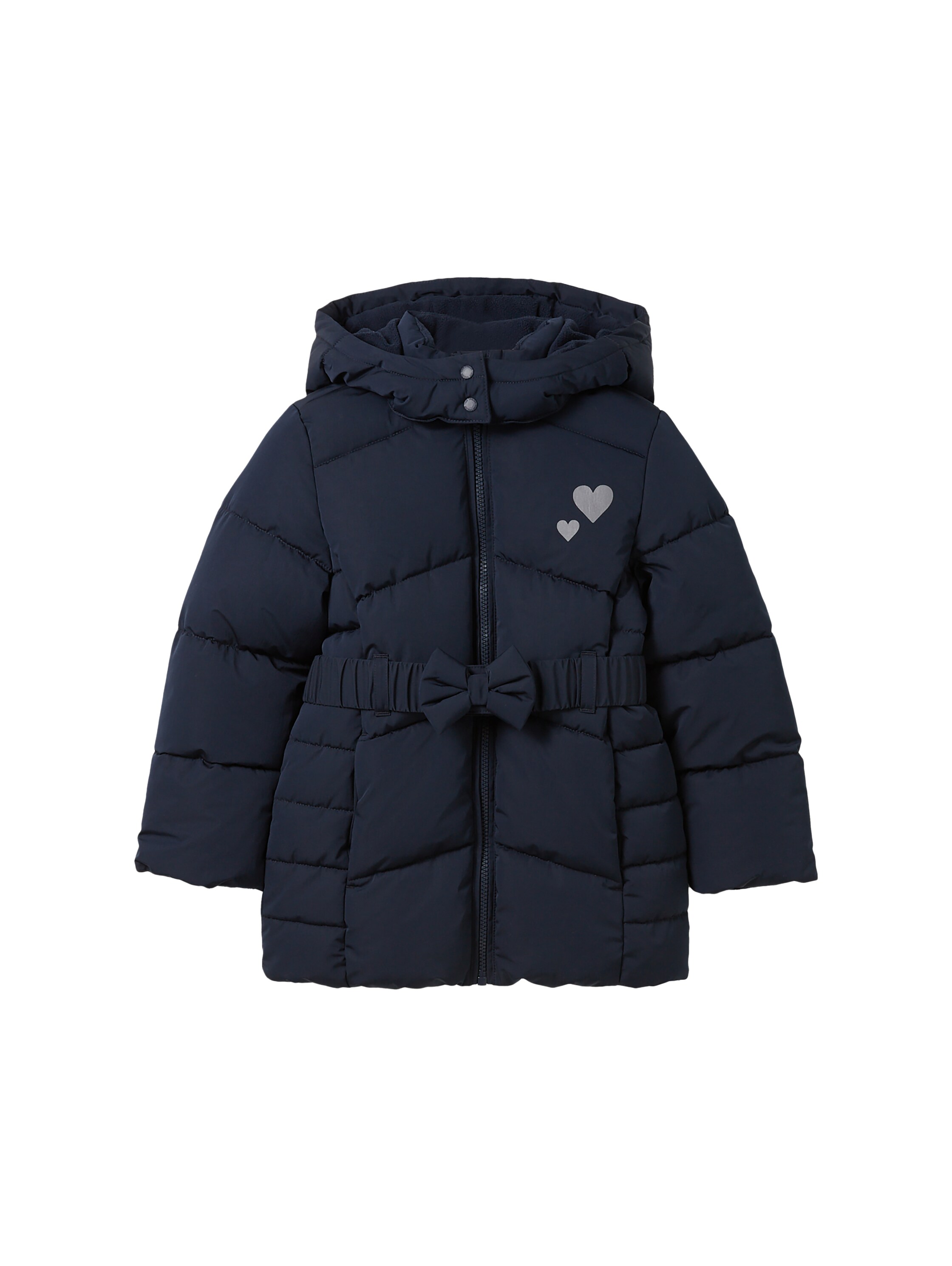 Puffer Jacke mit Gürtel