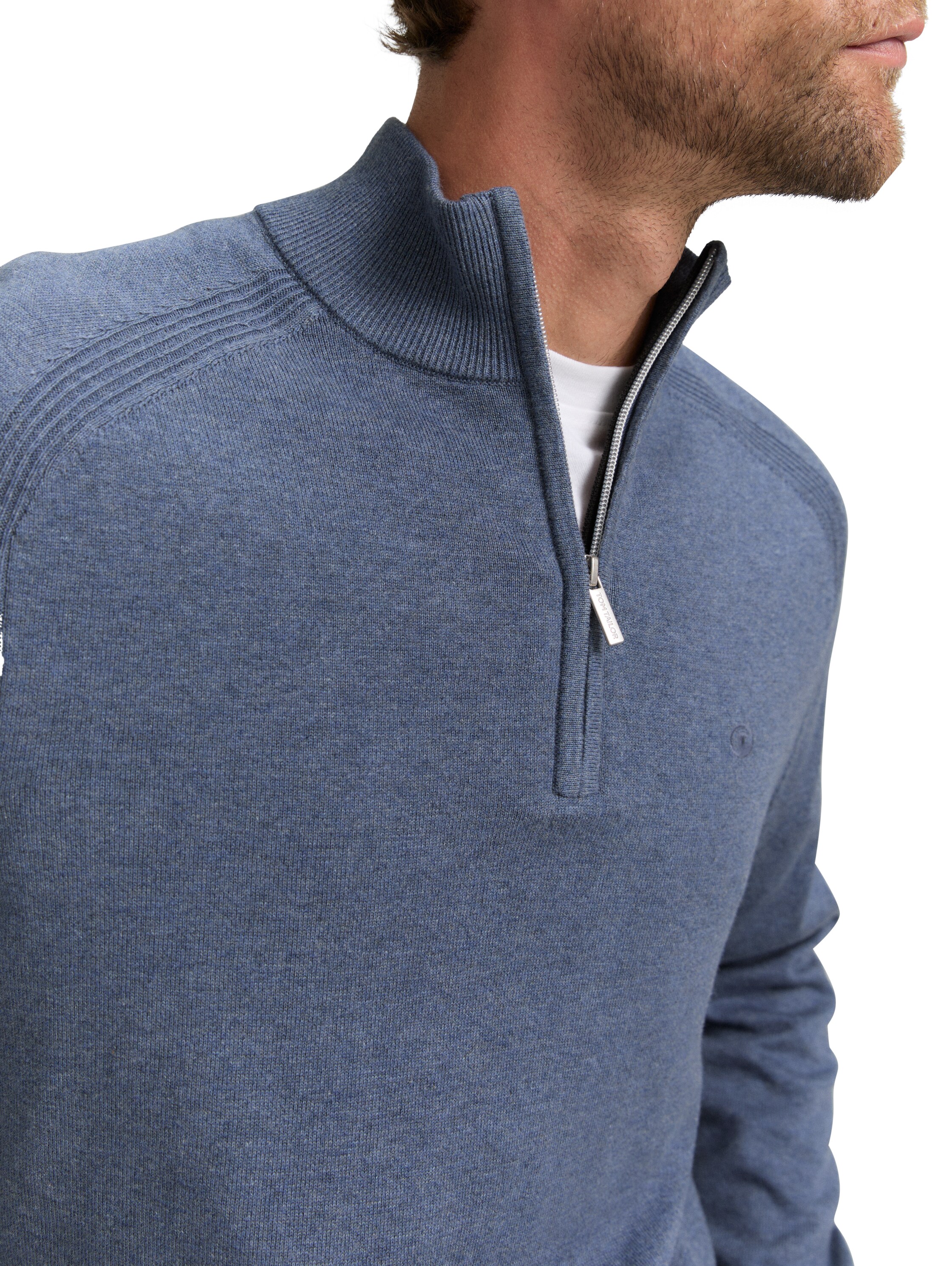 Troyer Strickpullover mit Logo-Stickerei