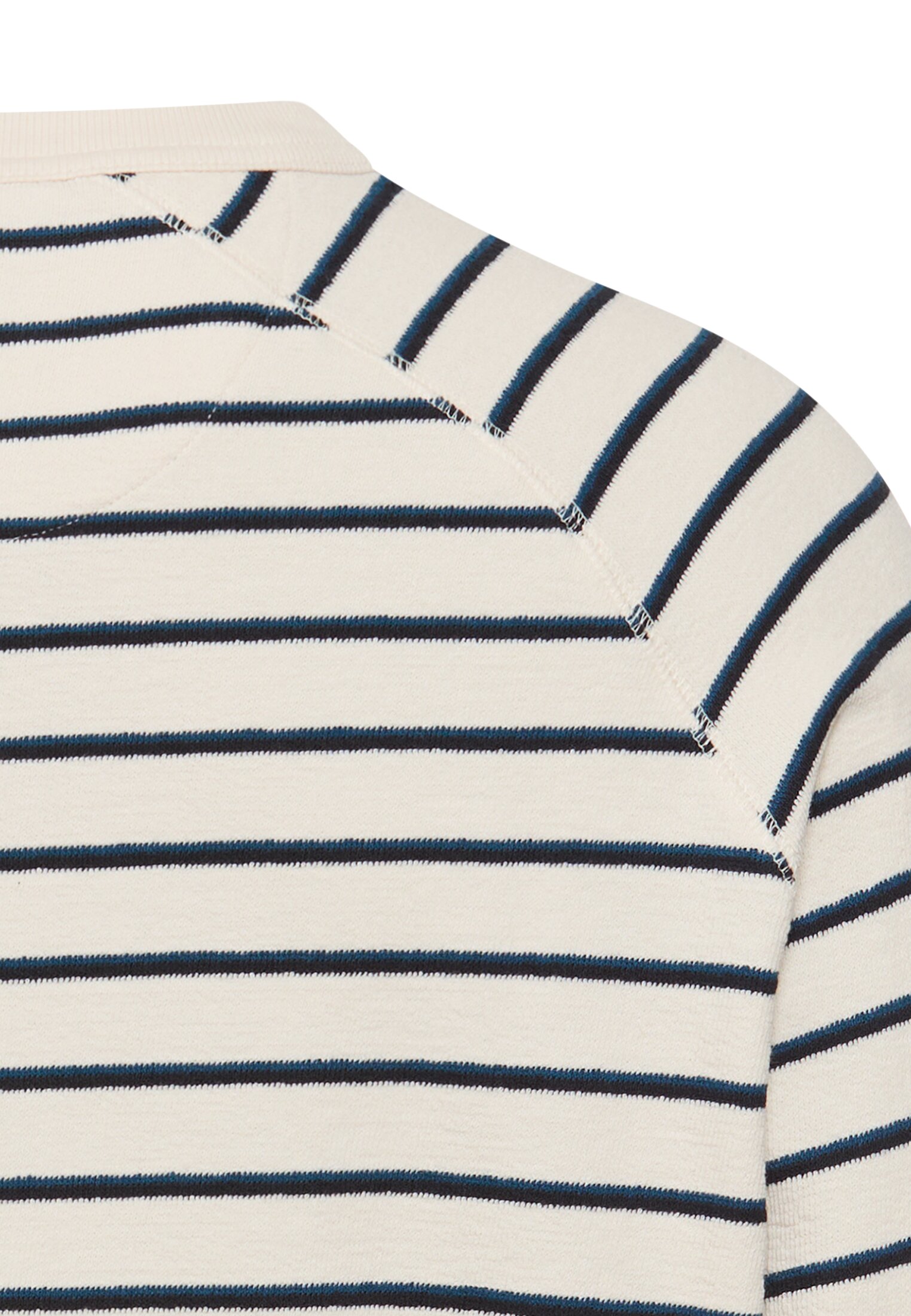 Gestreiftes Sweatshirt mit Rundhalsausschnitt