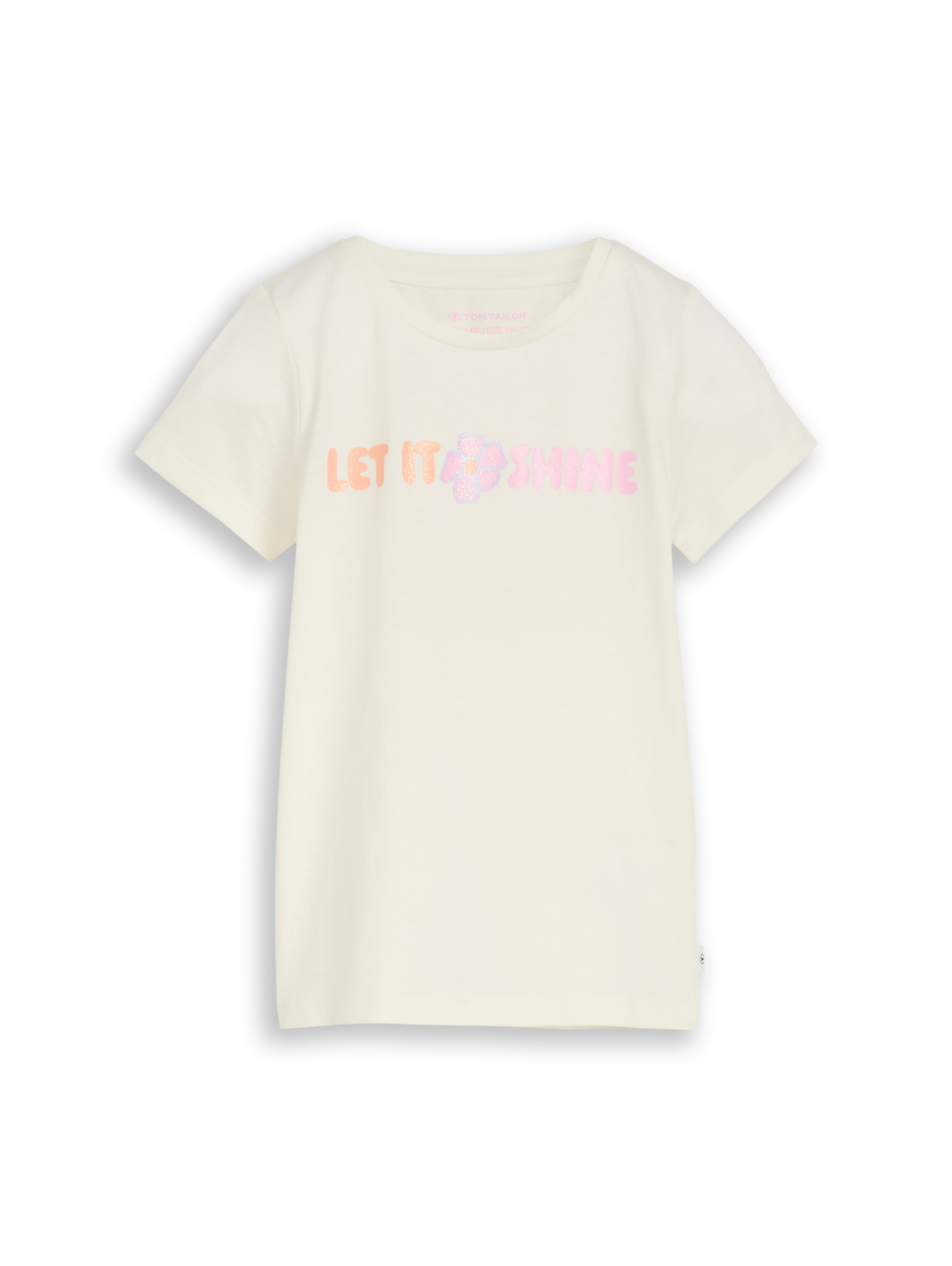 T-Shirt mit Glitzer-Print