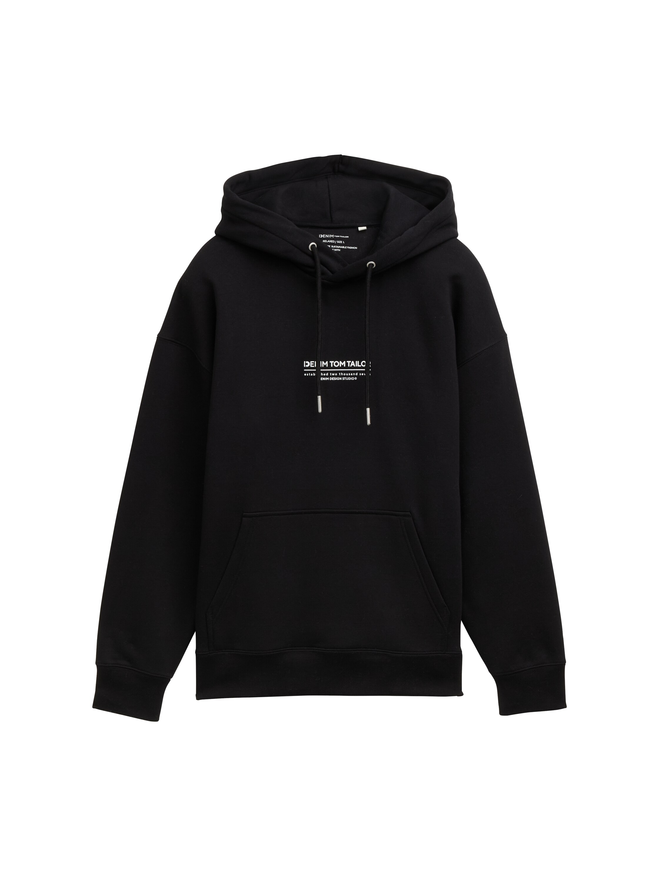 Relaxed Hoodie Sweatshirt mit Logo-Print