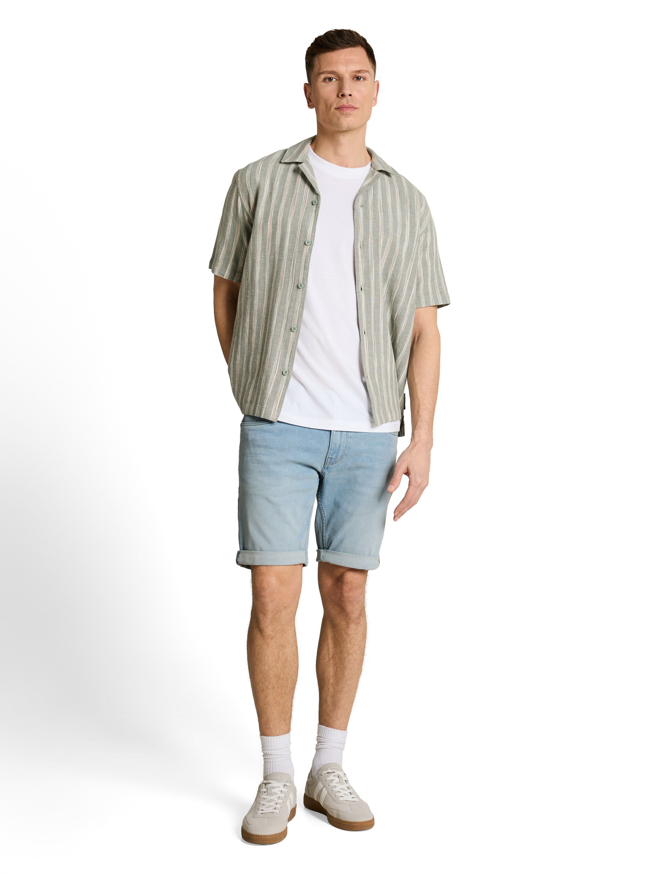TTPIERS SLIM Jeans Shorts mit Superstretch