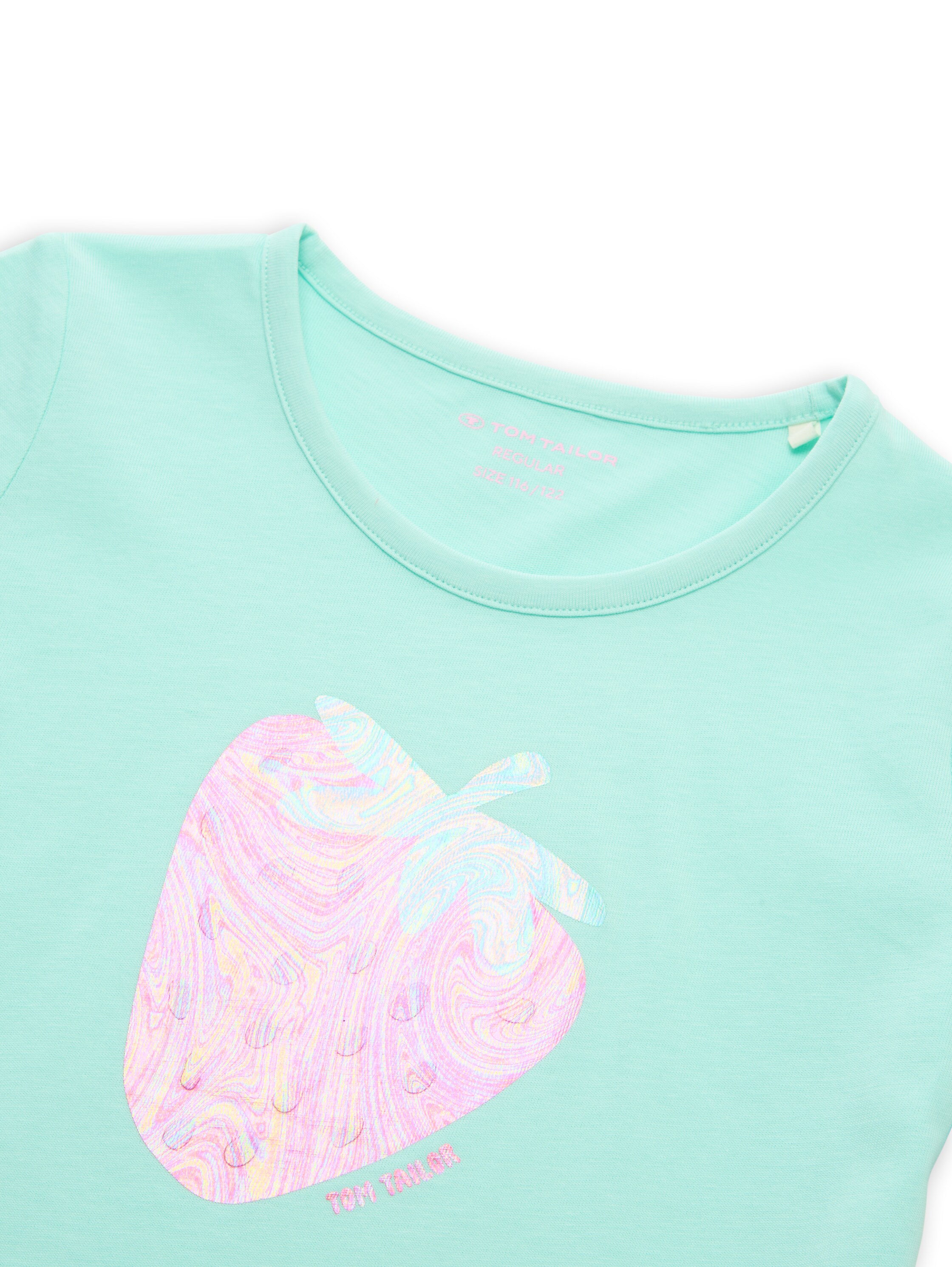 T-Shirt mit Glitzer-Print