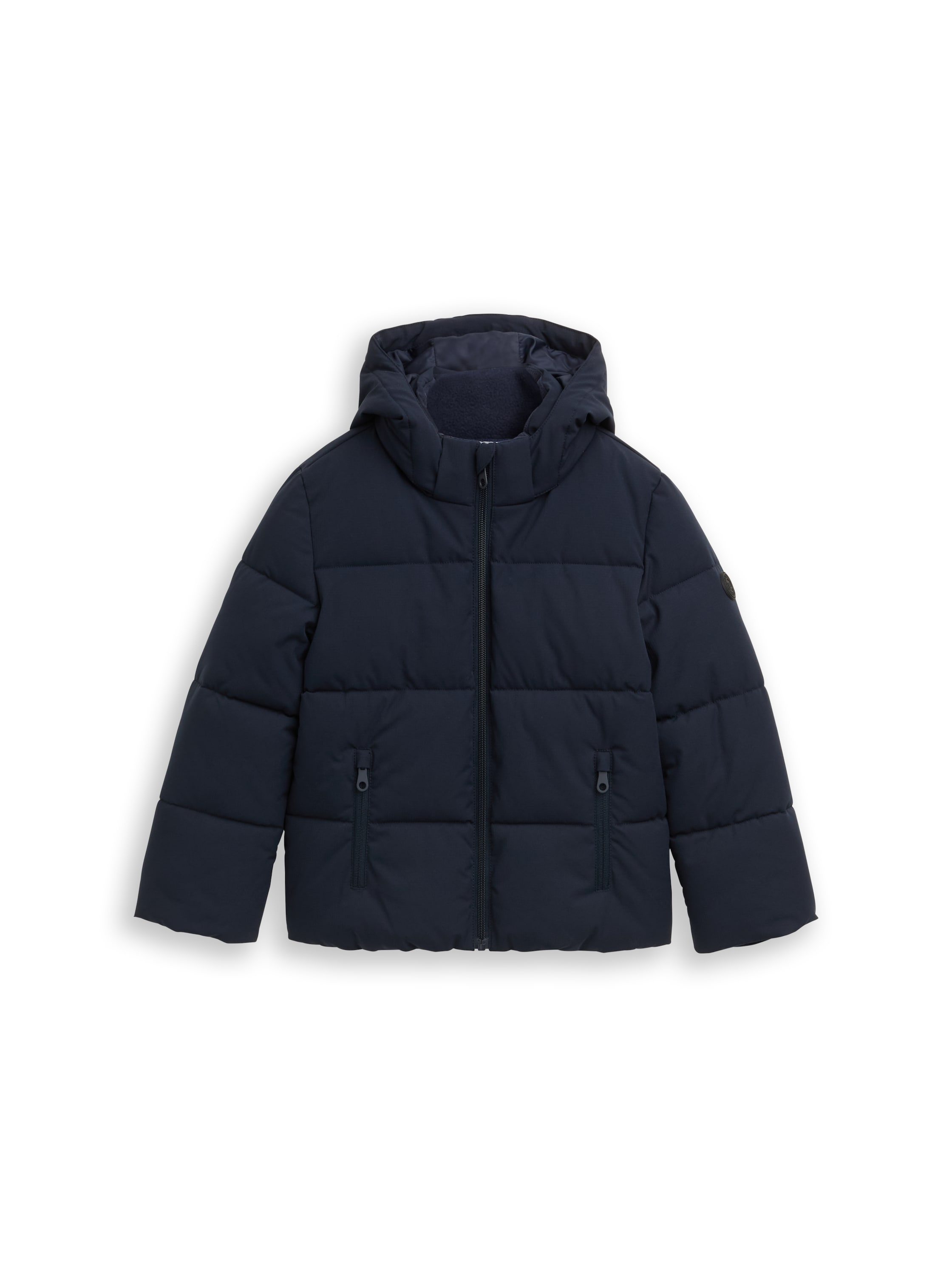 Puffer-Jacke mit abnehmbarer Kapuze