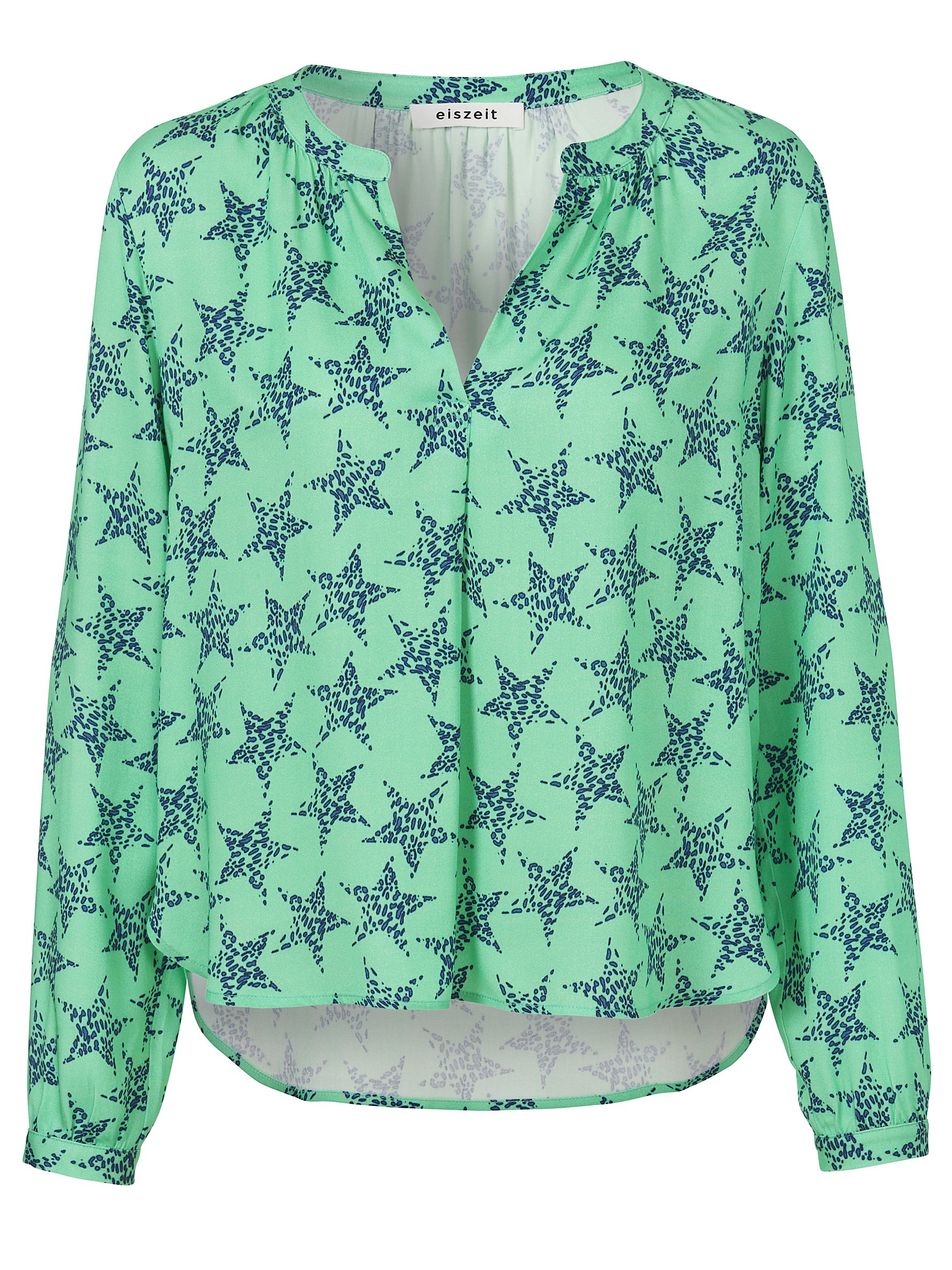 Bluse Rundhals 1/1 Arm Druck